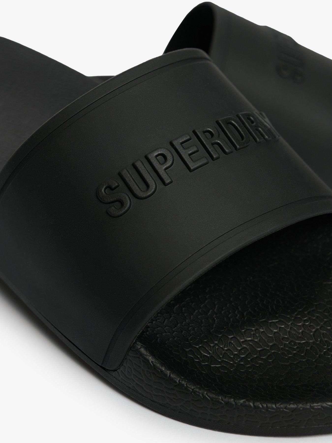 Image 6 of 6 of Superdry Premium Graphic Pool Slides - Black