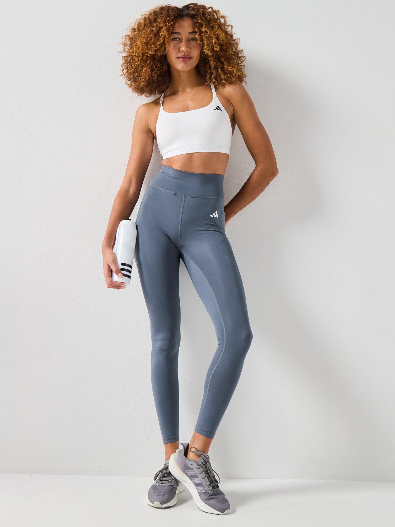 Image 6 of 6 of adidas Womens Training Workout Essentials Tights - Grey
