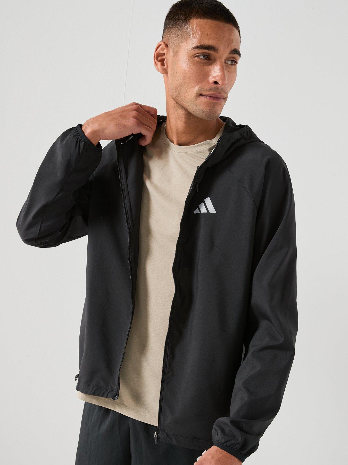 adidas Mens Running Adi365 Essentials Jacket - Black