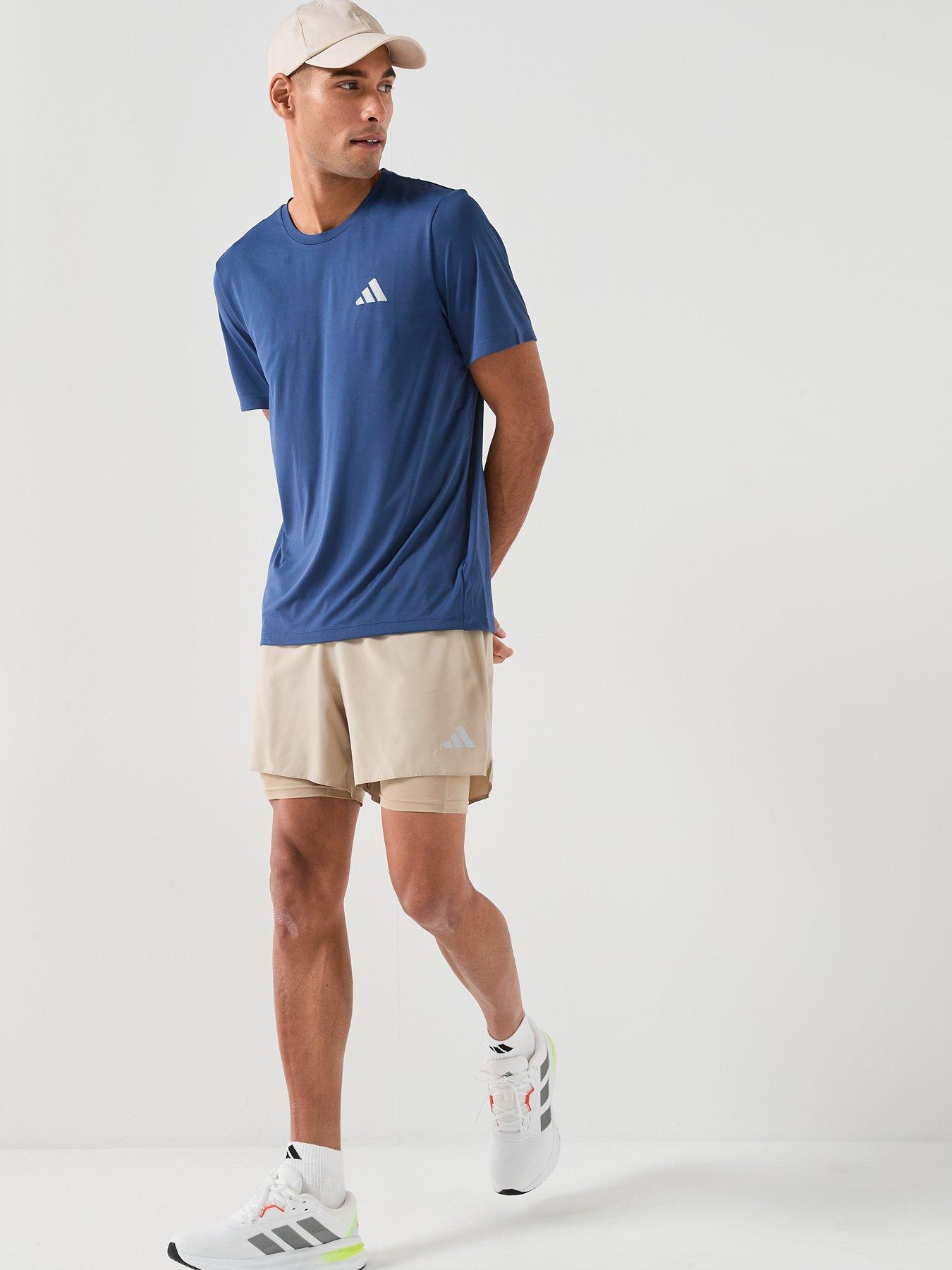 Image 3 of 6 of adidas Mens Running Adi365 Essentials T-Shirt - Indigo
