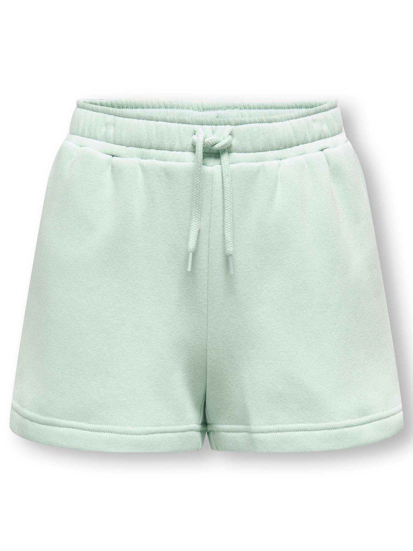 only-kids-girls-co-ord-sweat-shorts-light-green