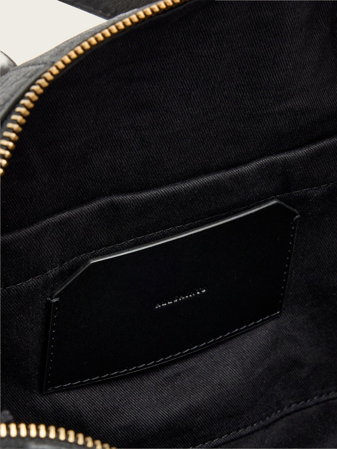 Image 5 of 5 of AllSaints Ares Grain Shoulder Bag - Black