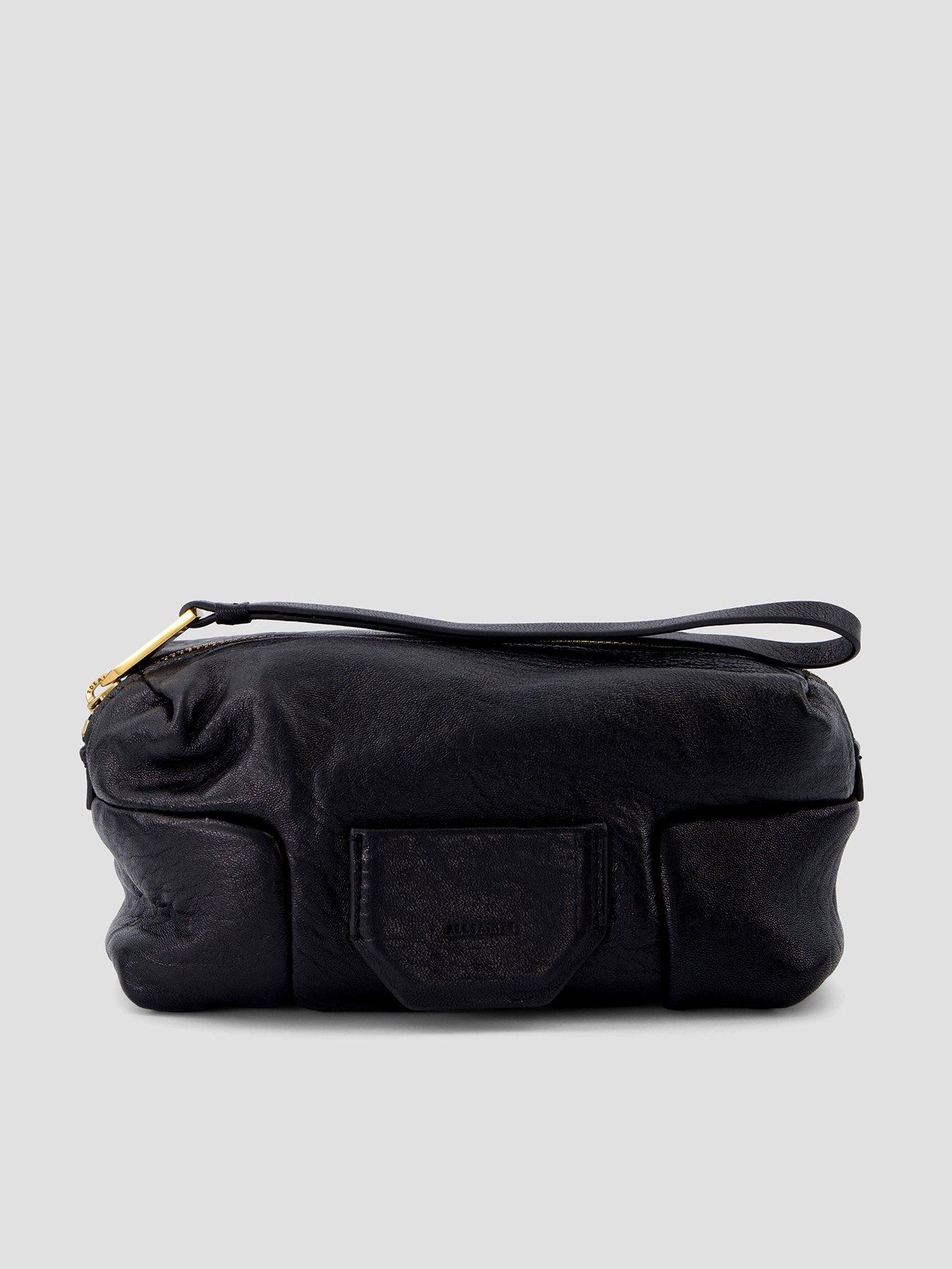 AllSaints Ares Grain Wristlet - Black