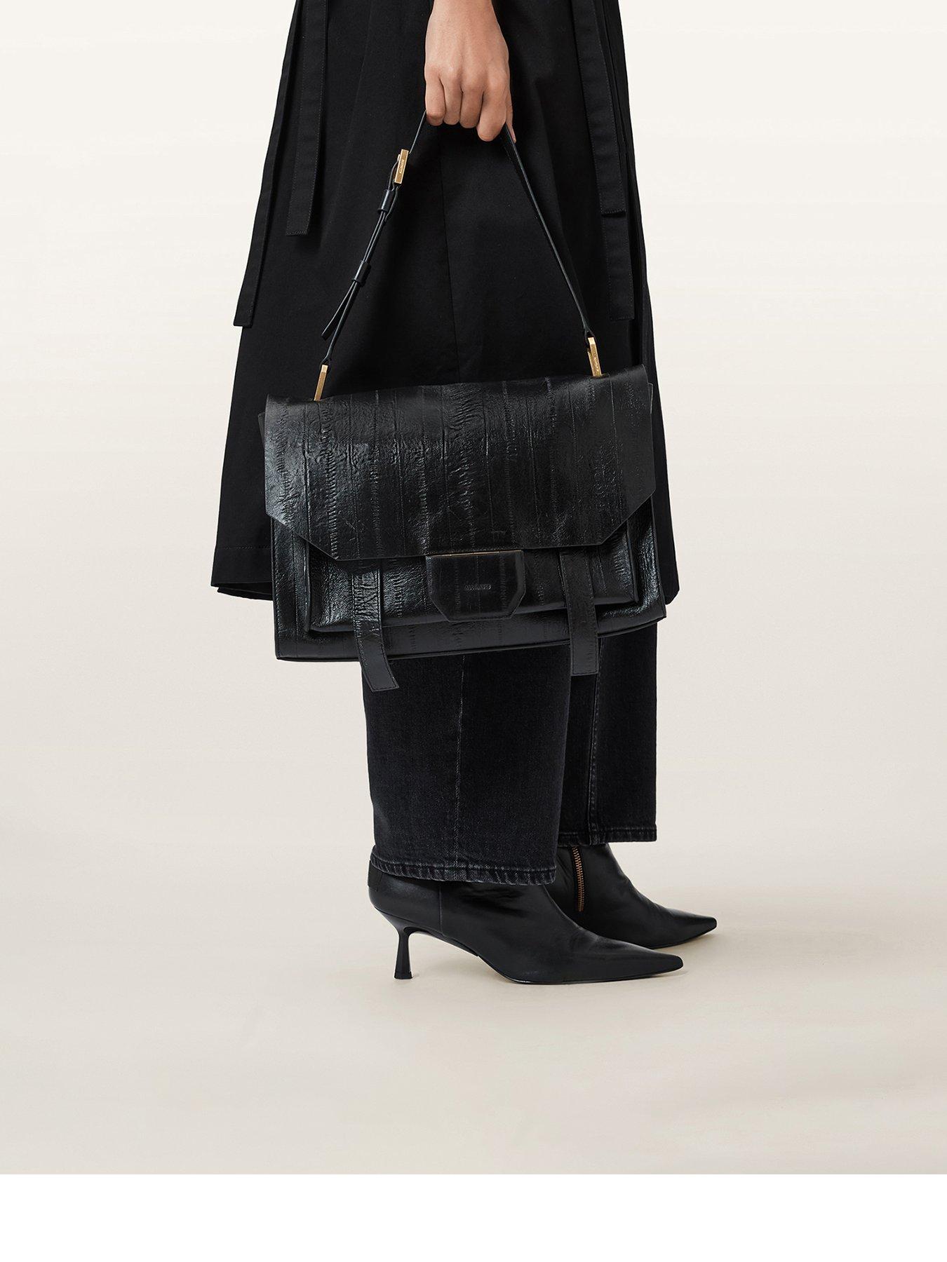 Image 1 of 5 of AllSaints Ursa Satchel - Black