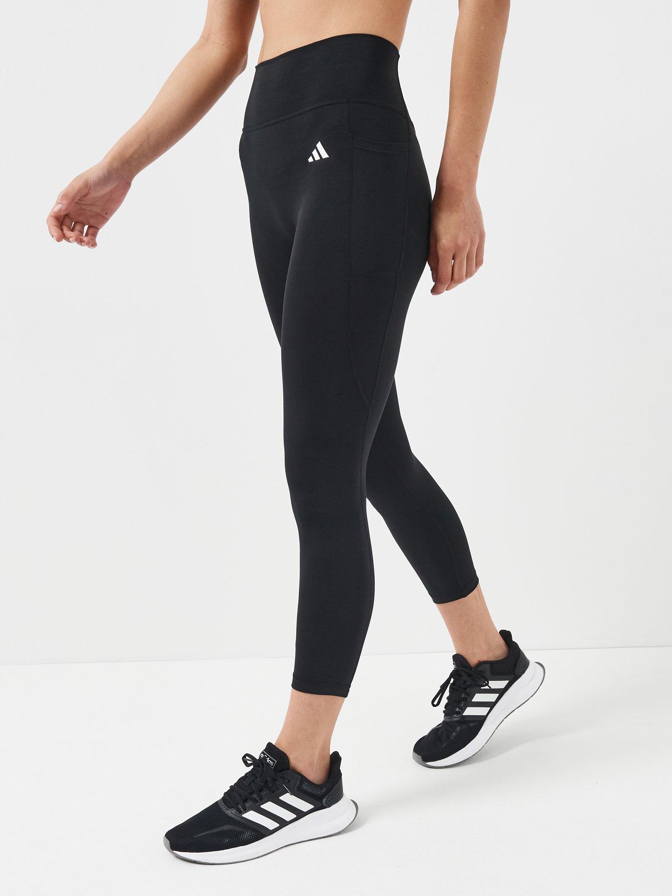 adidas Womens Training Workout Essentials Plus 7/8 Tights - Black