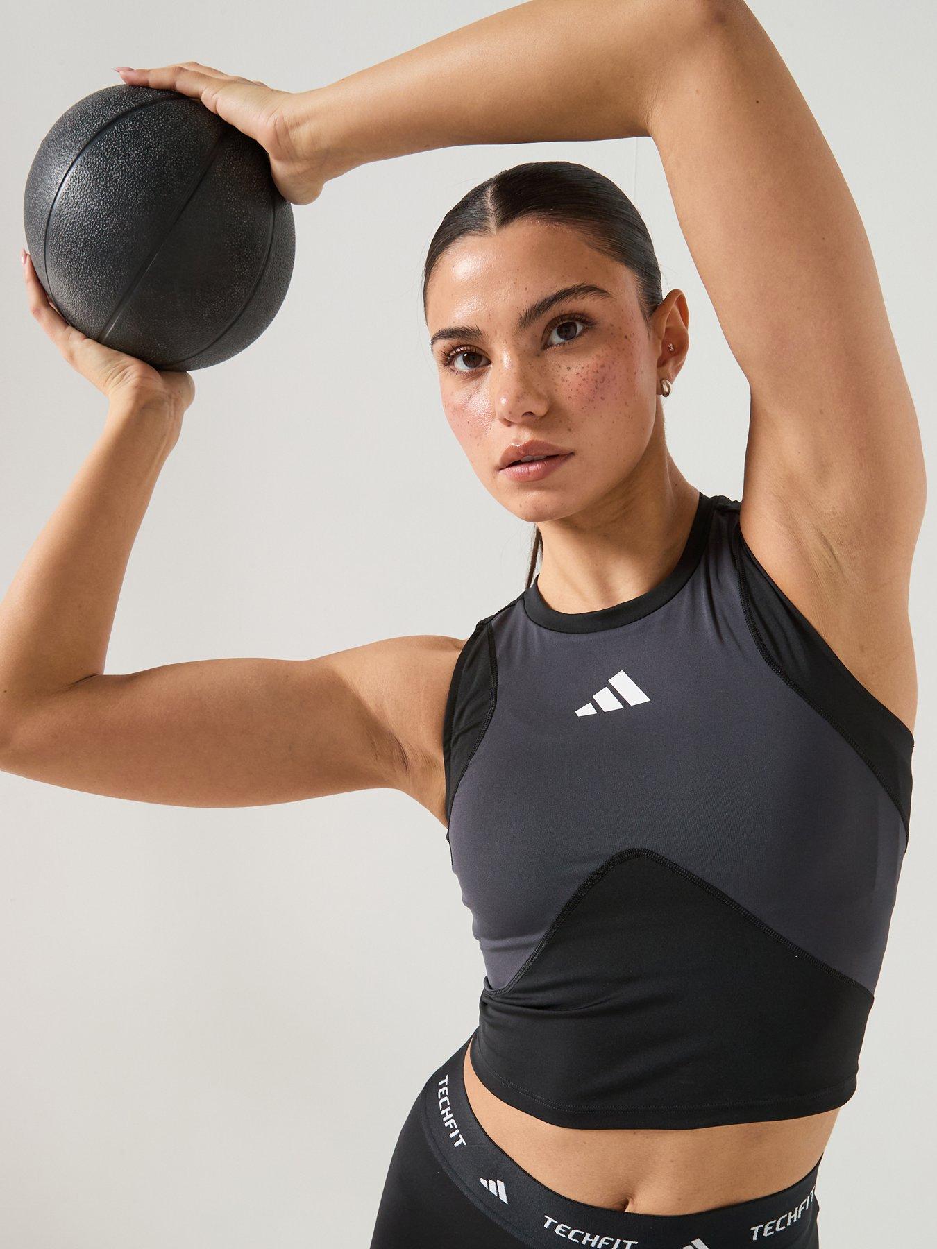 adidas Womens Training Techfit Tank - Black