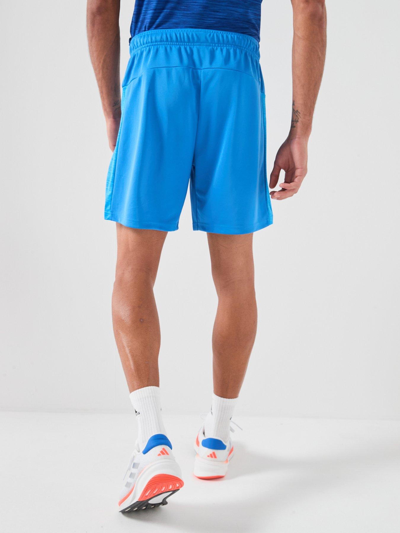 adidas-mens-training-workout-essentials-shorts-bluestillFront