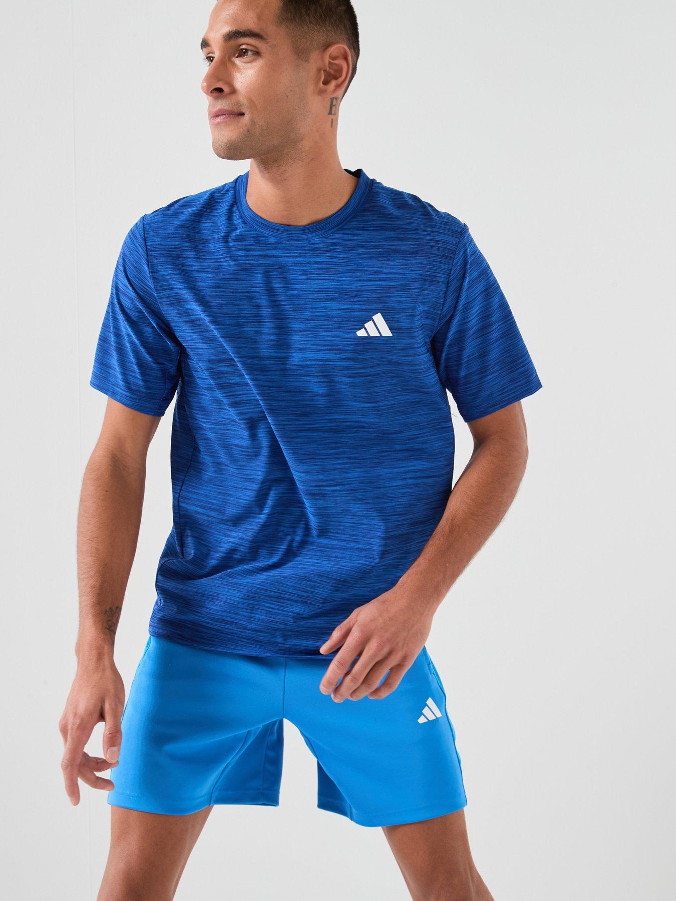 adidas-mens-training-workout-essentials-shorts-blueoutfit