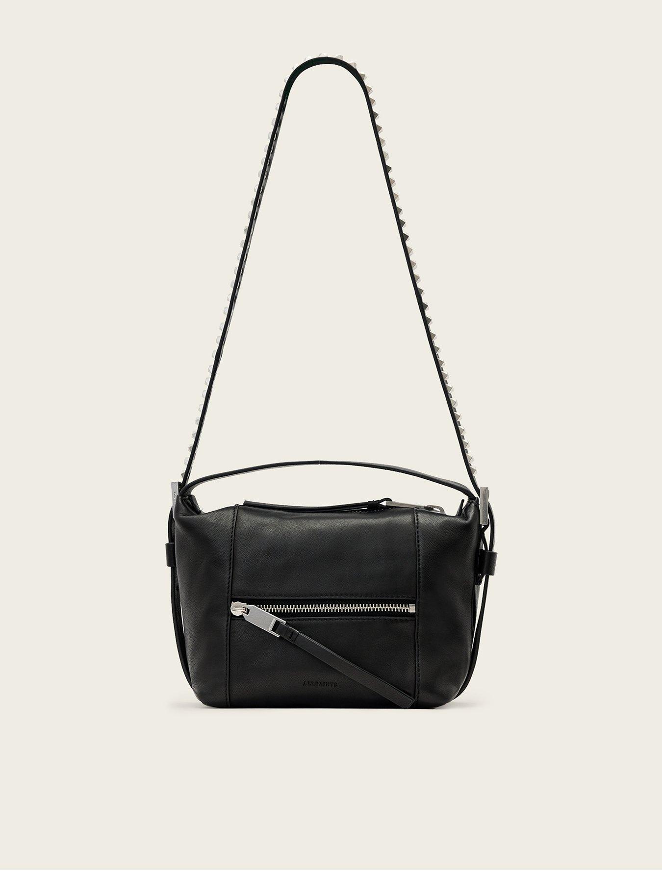AllSaints Vega Leather Grab Bag - Black