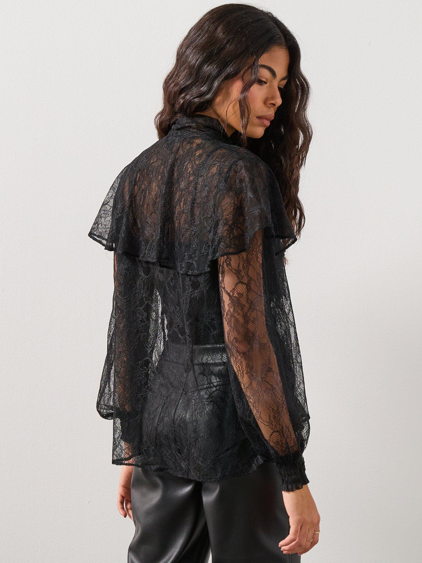 allsaints-athena-lace-shirt-blackstillFront
