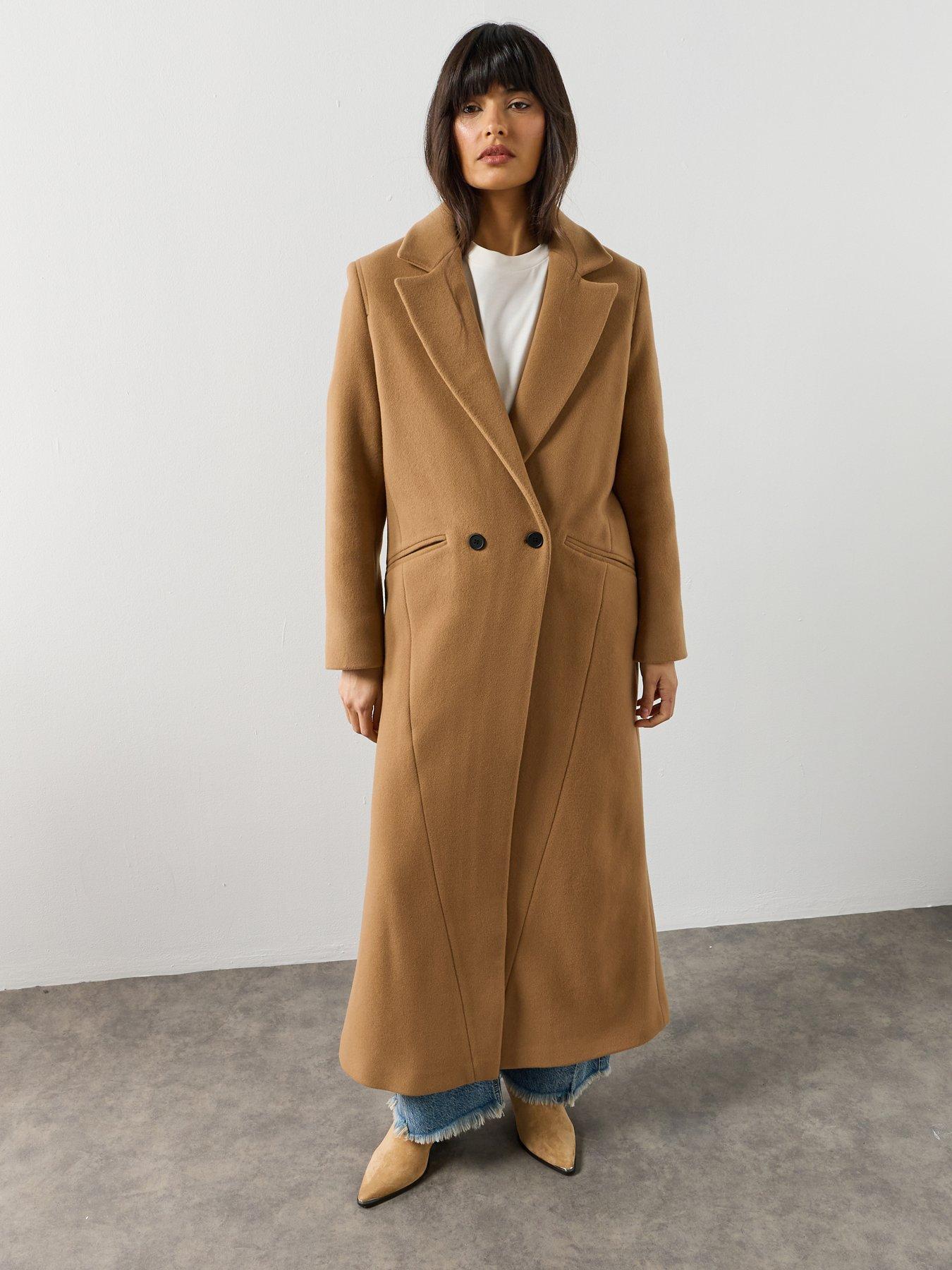 Image 3 of 6 of AllSaints Nellie Coat - Brown
