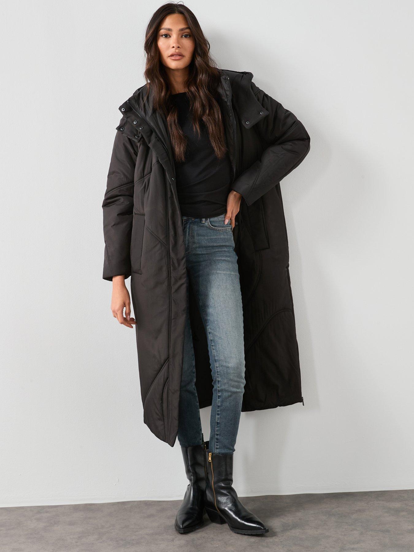 AllSaints Winnie Puffer Coat - Black