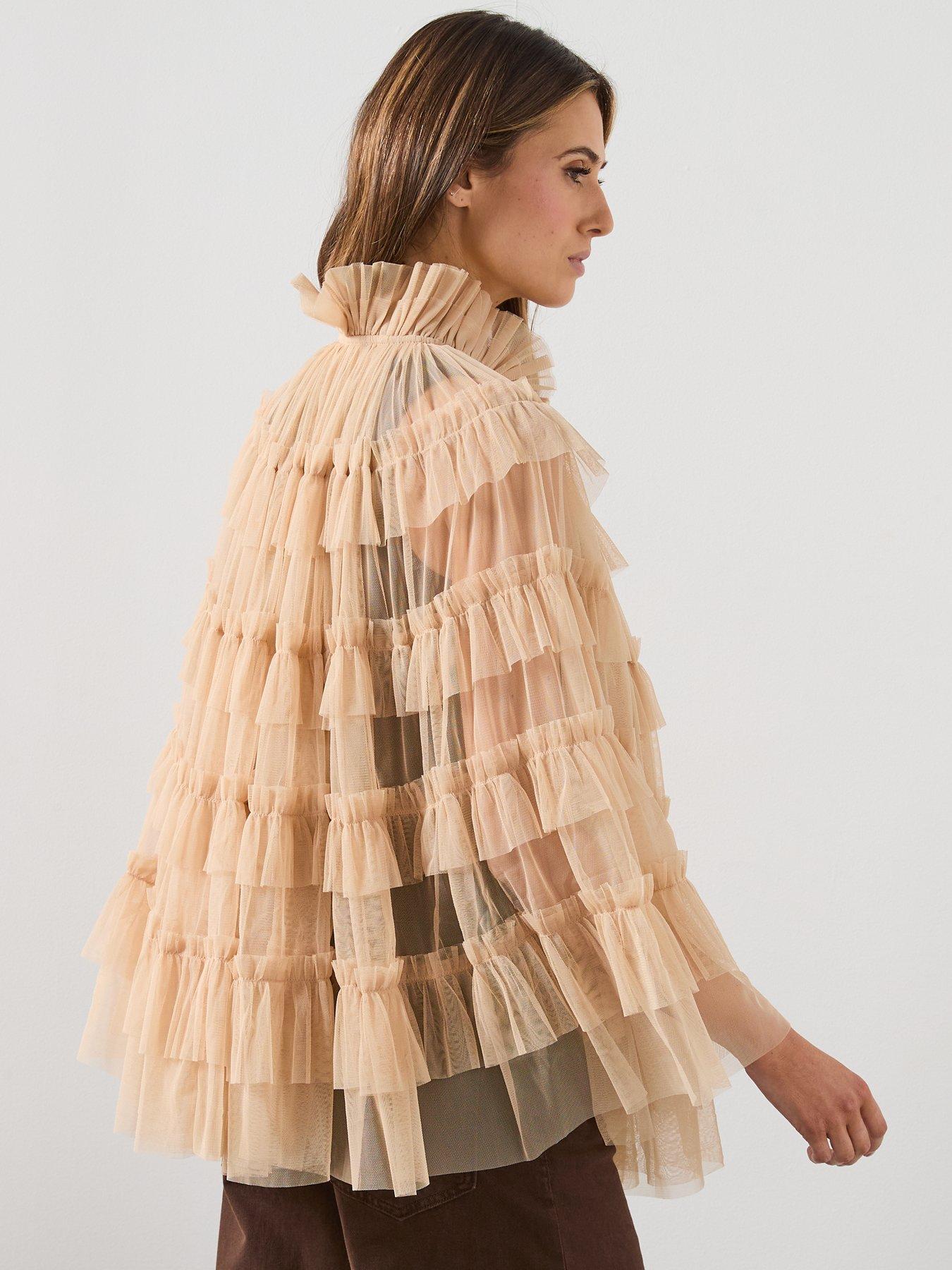 allsaints-aude-ruffle-cape-pinkstillFront