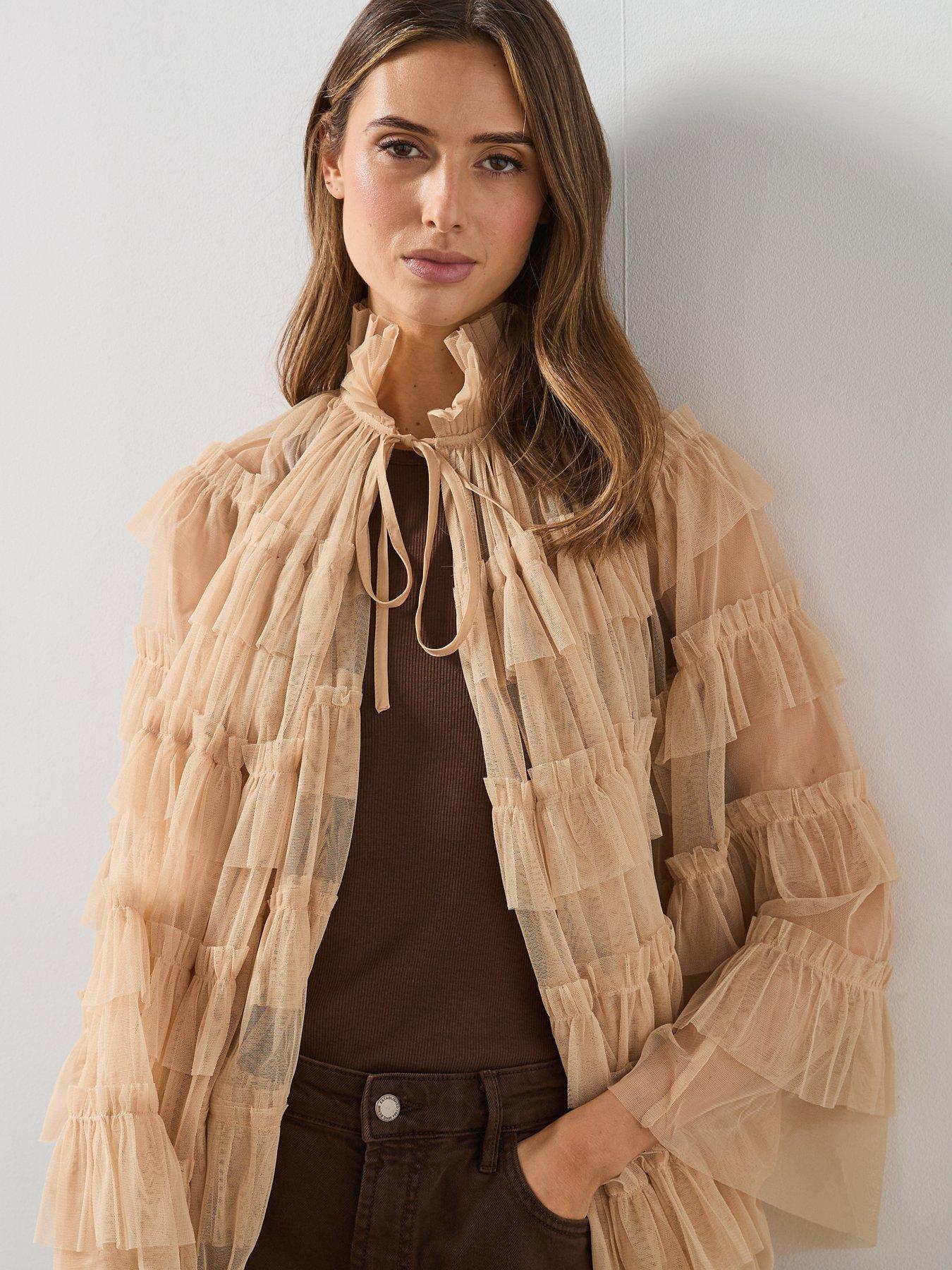 allsaints-aude-ruffle-cape-pinkdetail