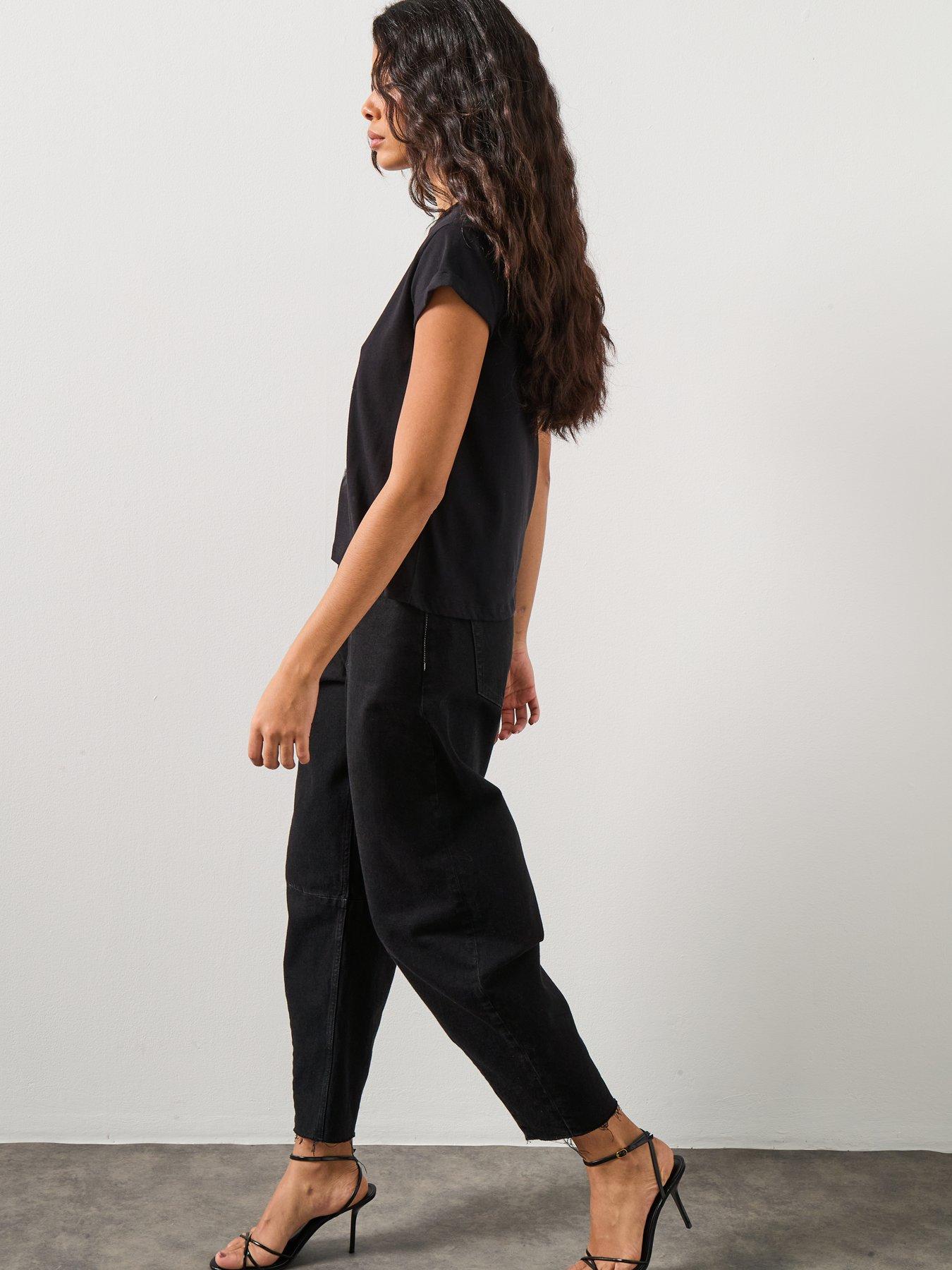 Image 5 of 6 of AllSaints Static Anna T-Shirt - Black