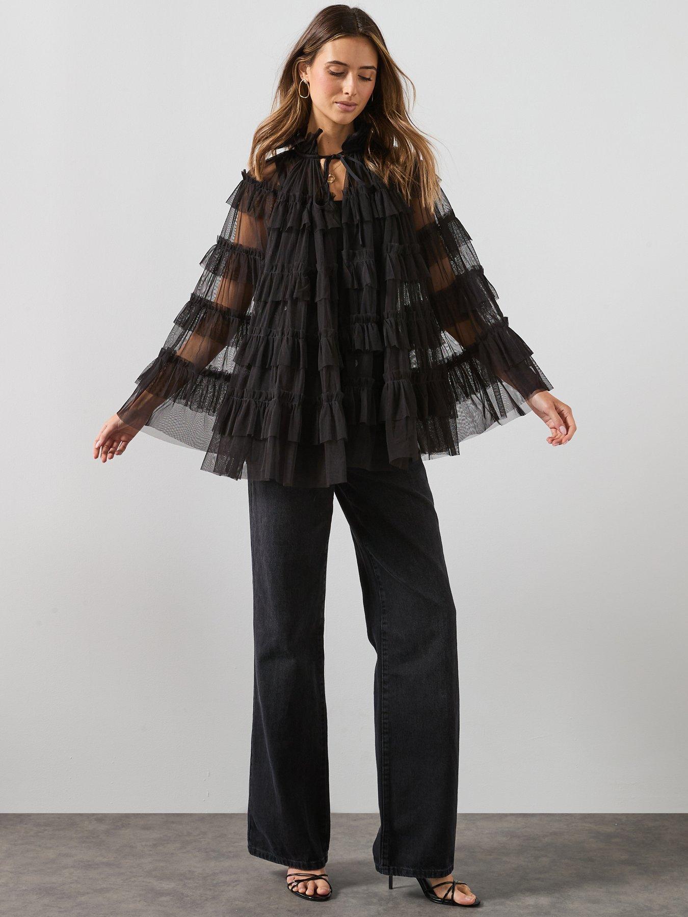 allsaints-aude-ruffle-cape-blackback