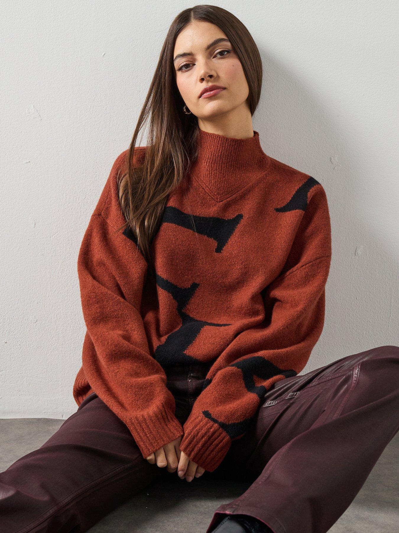 AllSaints A Star Jumper - Brown