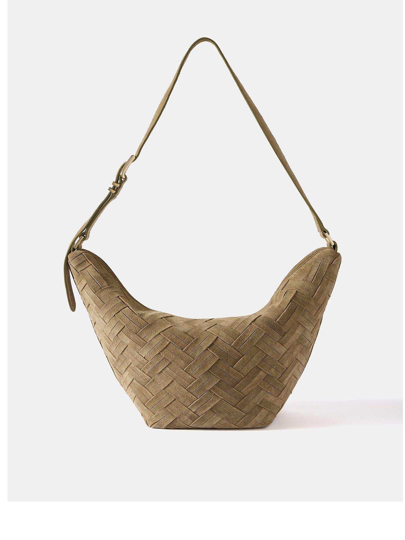Image 1 of 3 of Mint Velvet Stevie Bucket Sling Bag - Green