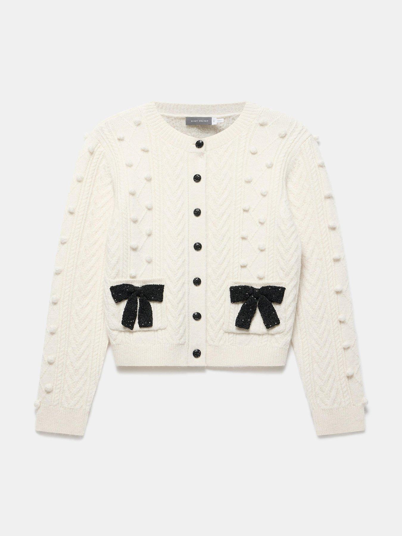 mint-velvet-ivory-bobble-bow-cardigan-creamdetail