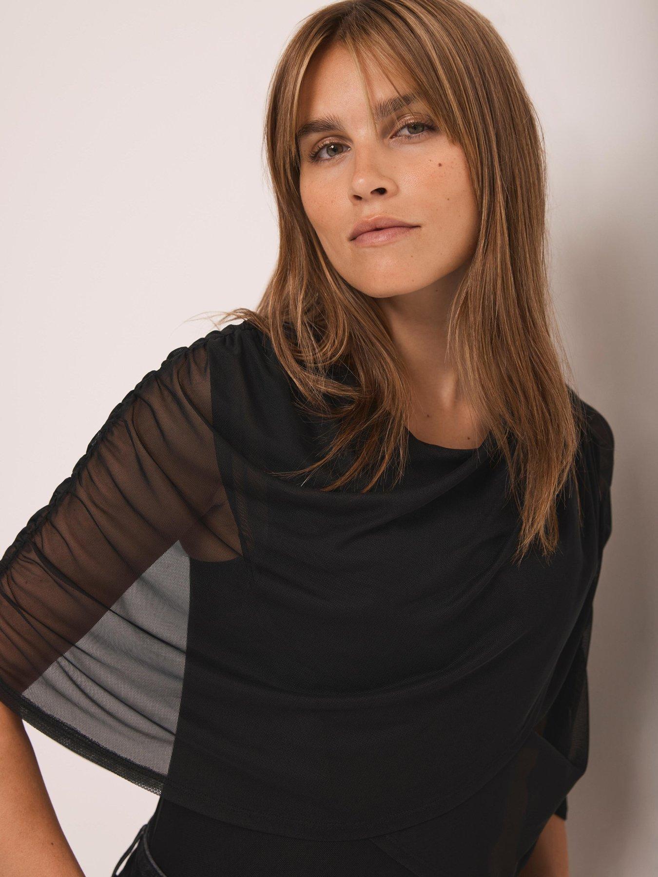 mint-velvet-mesh-cape-top-blackstillFront