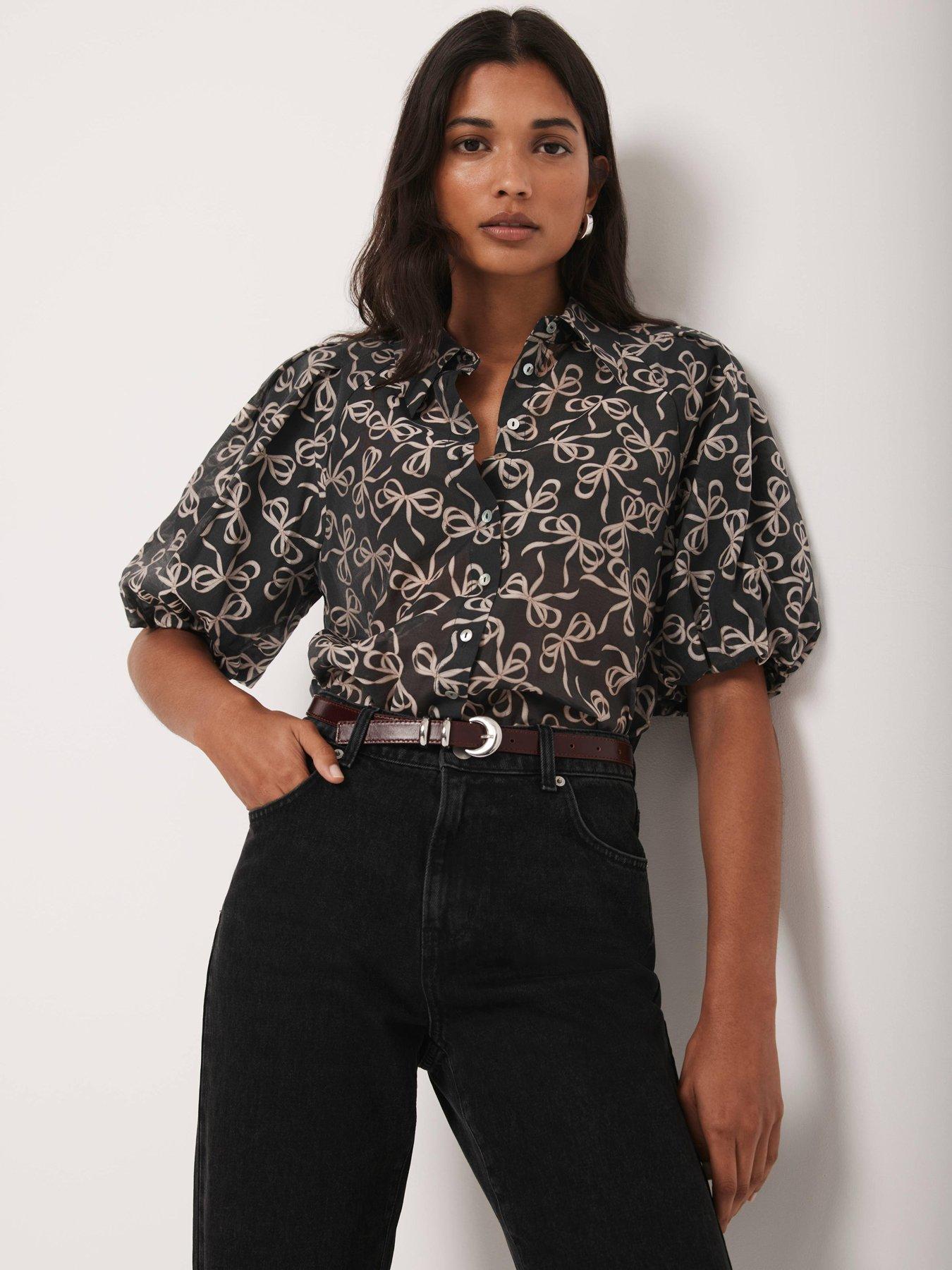 mint-velvet-bow-print-top-blackstillFront