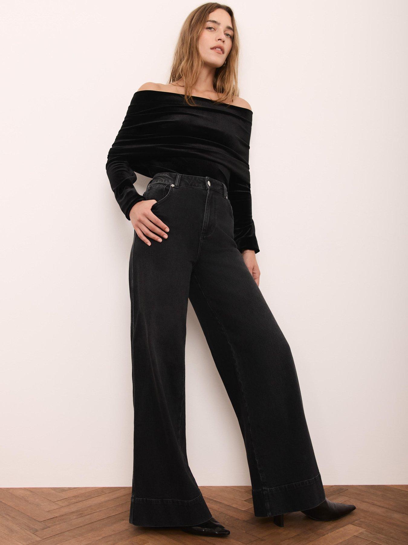 mint-velvet-bardot-top-blackoutfit