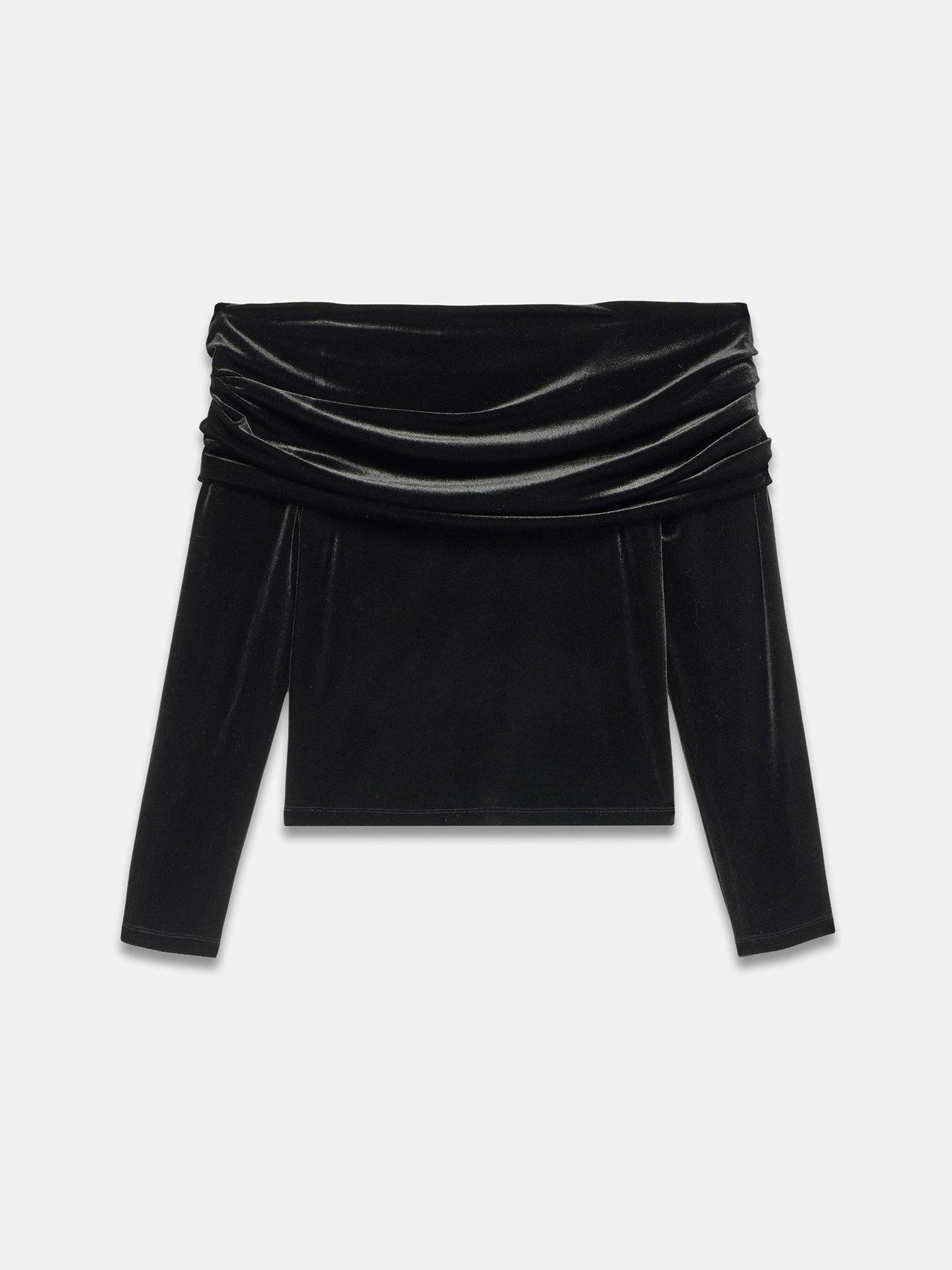 mint-velvet-bardot-top-blackdetail