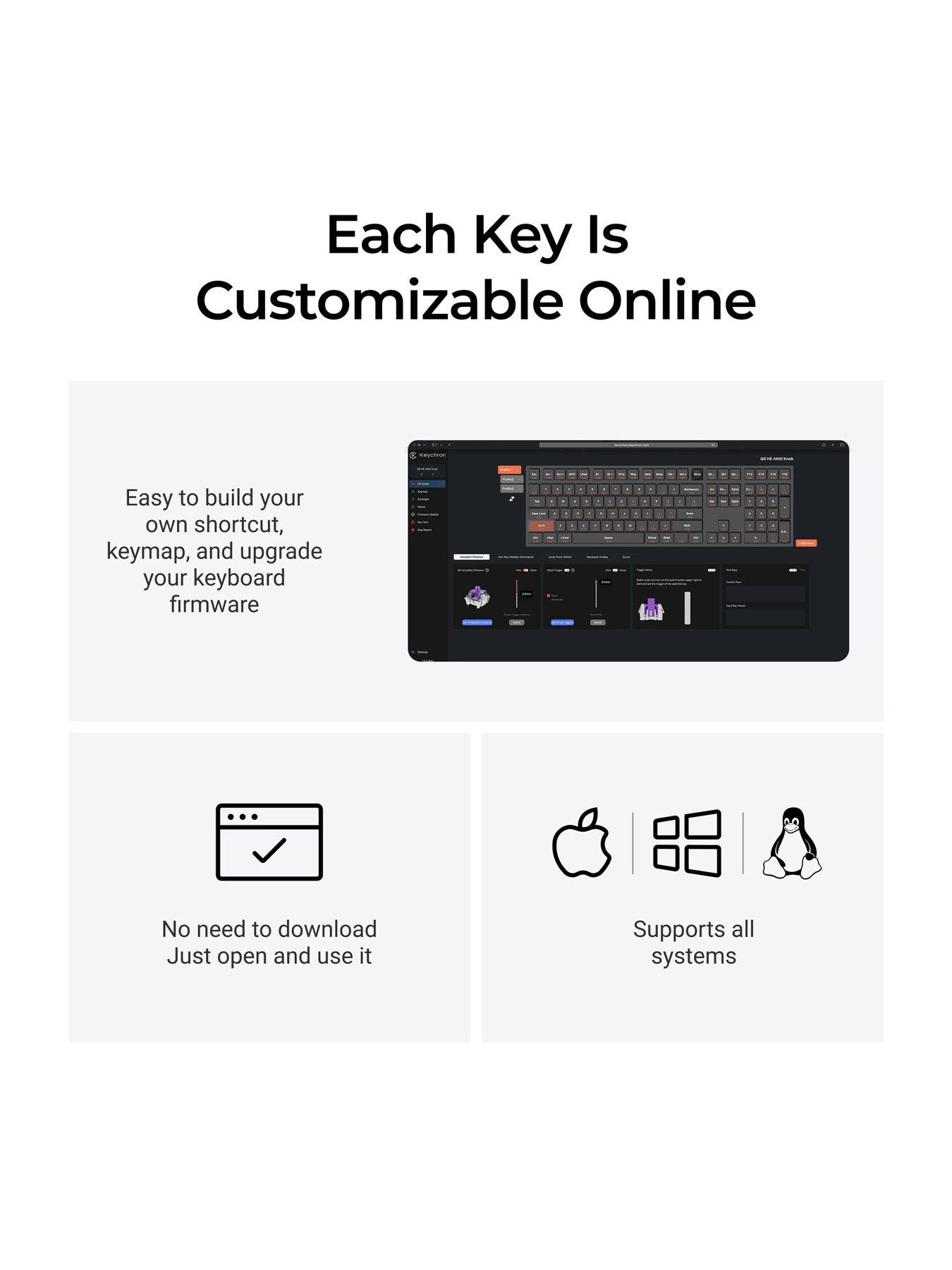 Image 4 of 8 of Keychron Keychron Q6 HE UK 96% layout 102 Key Carbon Black