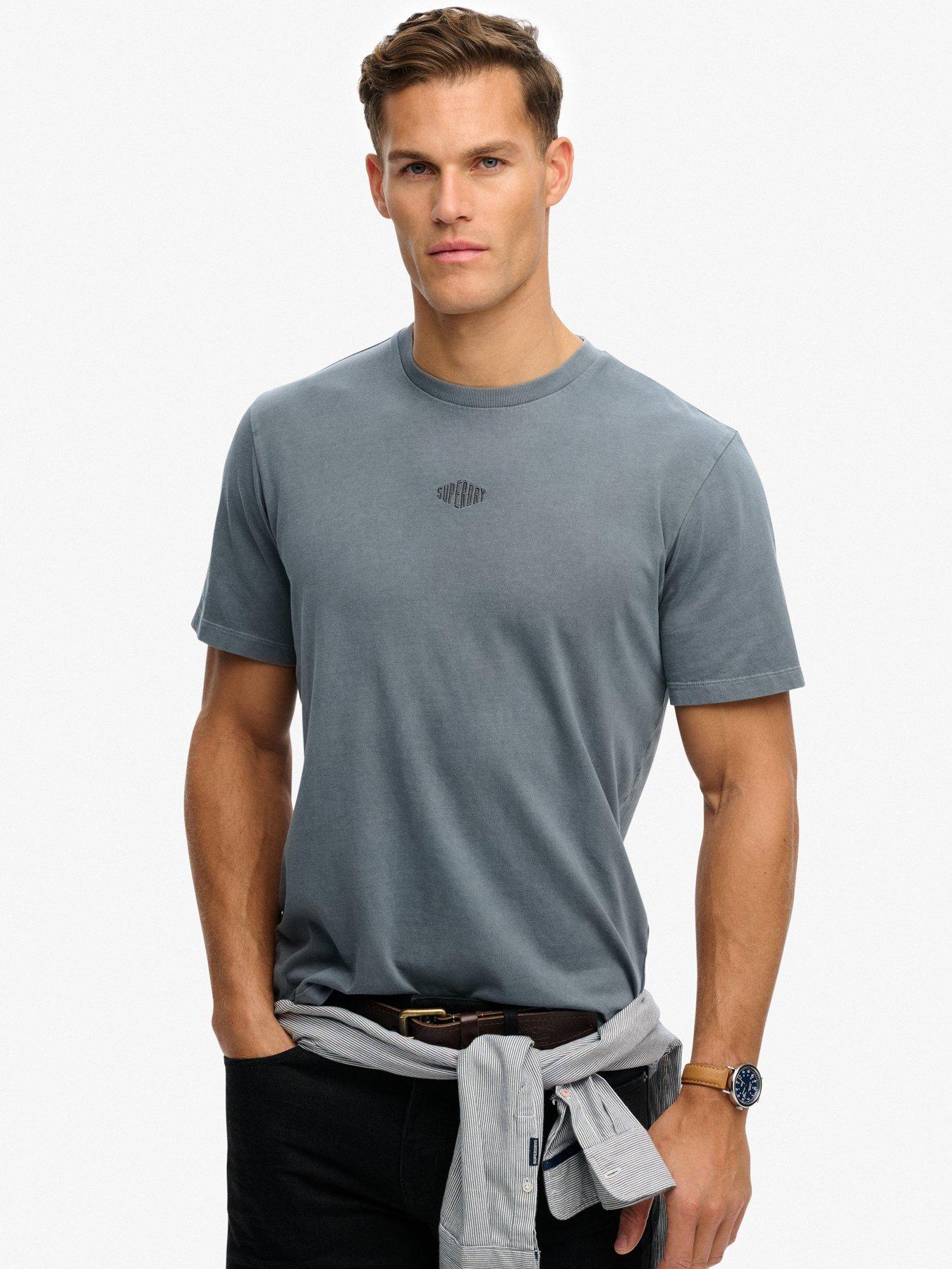 Superdry Superdry Micro Logo Relaxed T-shirt - Grey