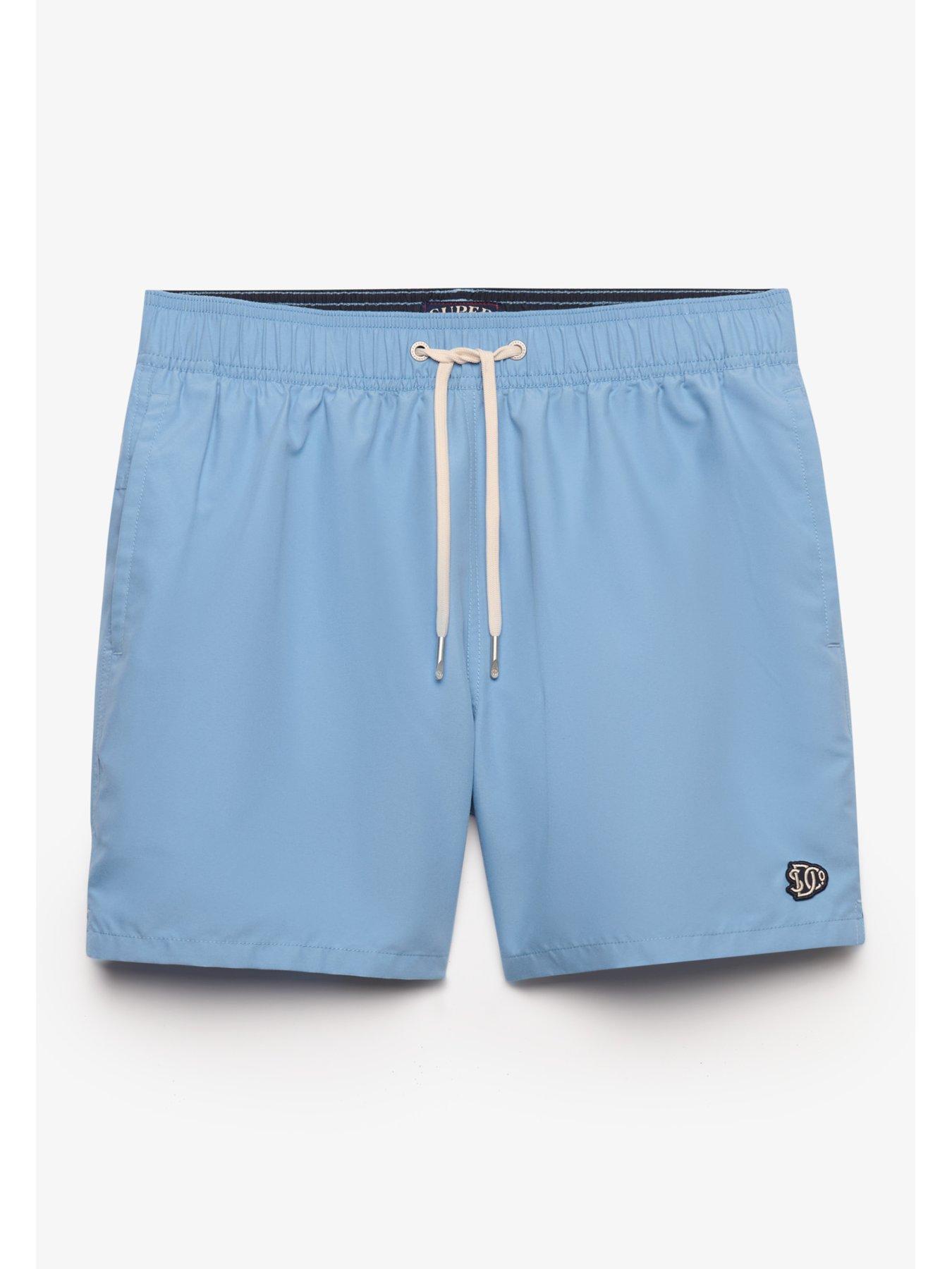 Image 5 of 5 of Superdry Embroidered Logo 15" Swim Shorts - Blue