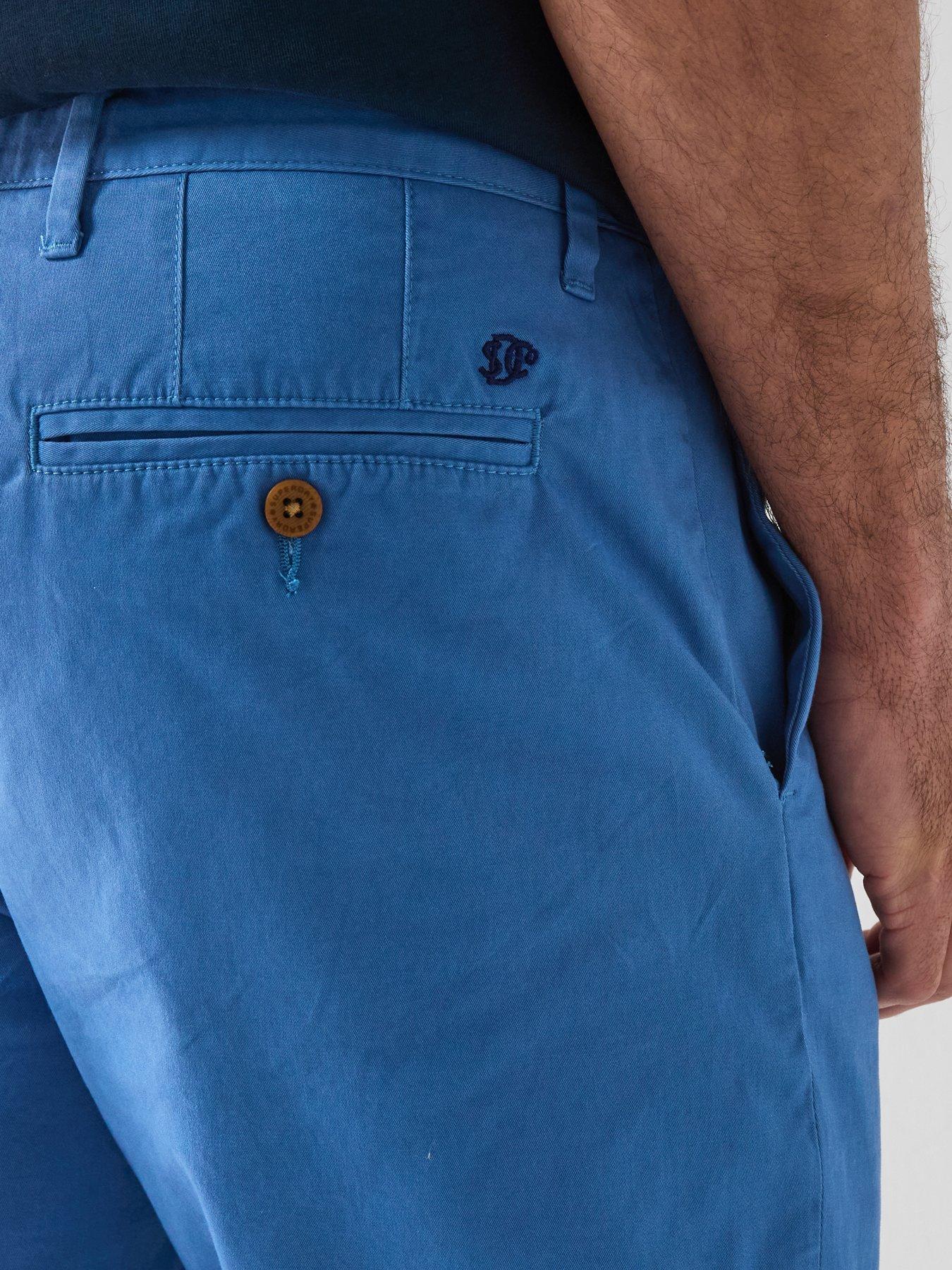 Image 4 of 6 of Superdry Superdry Premium Regular Chino Shorts - Blue