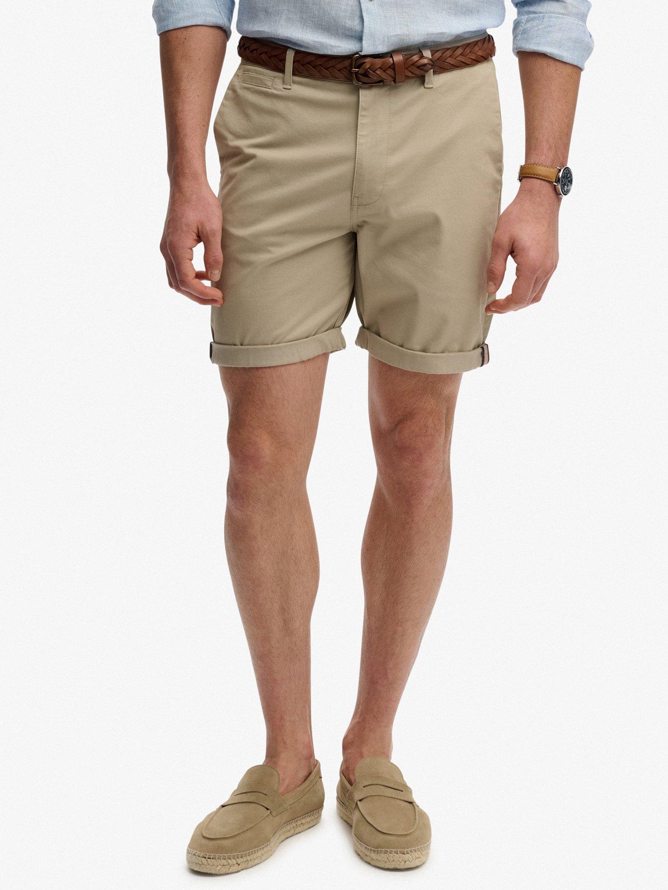 Image 1 of 6 of Superdry Premium Regular Chino Shorts - Beige