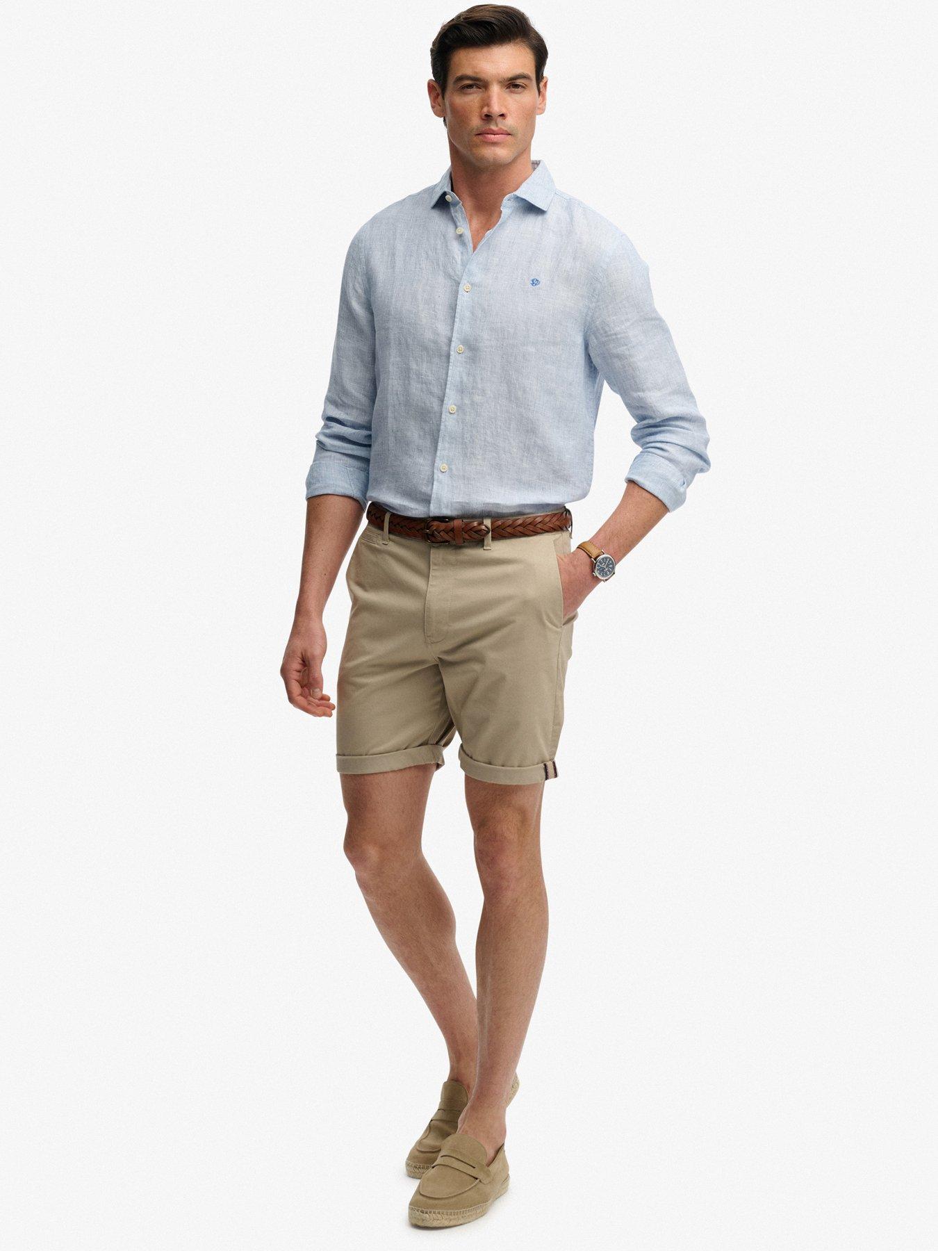 Image 4 of 6 of Superdry Premium Regular Chino Shorts - Beige