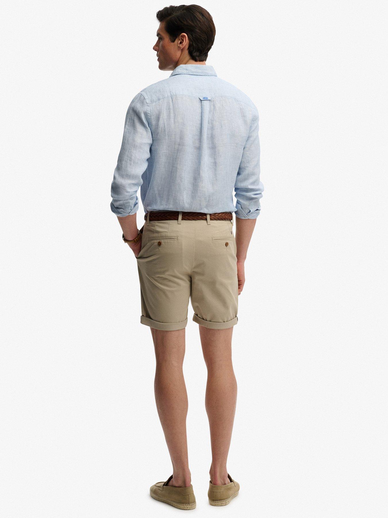 Image 5 of 6 of Superdry Premium Regular Chino Shorts - Beige
