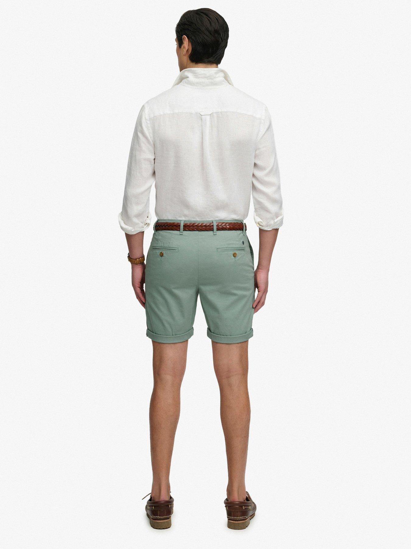 Image 4 of 7 of Superdry Premium Regular Chino Shorts - Green