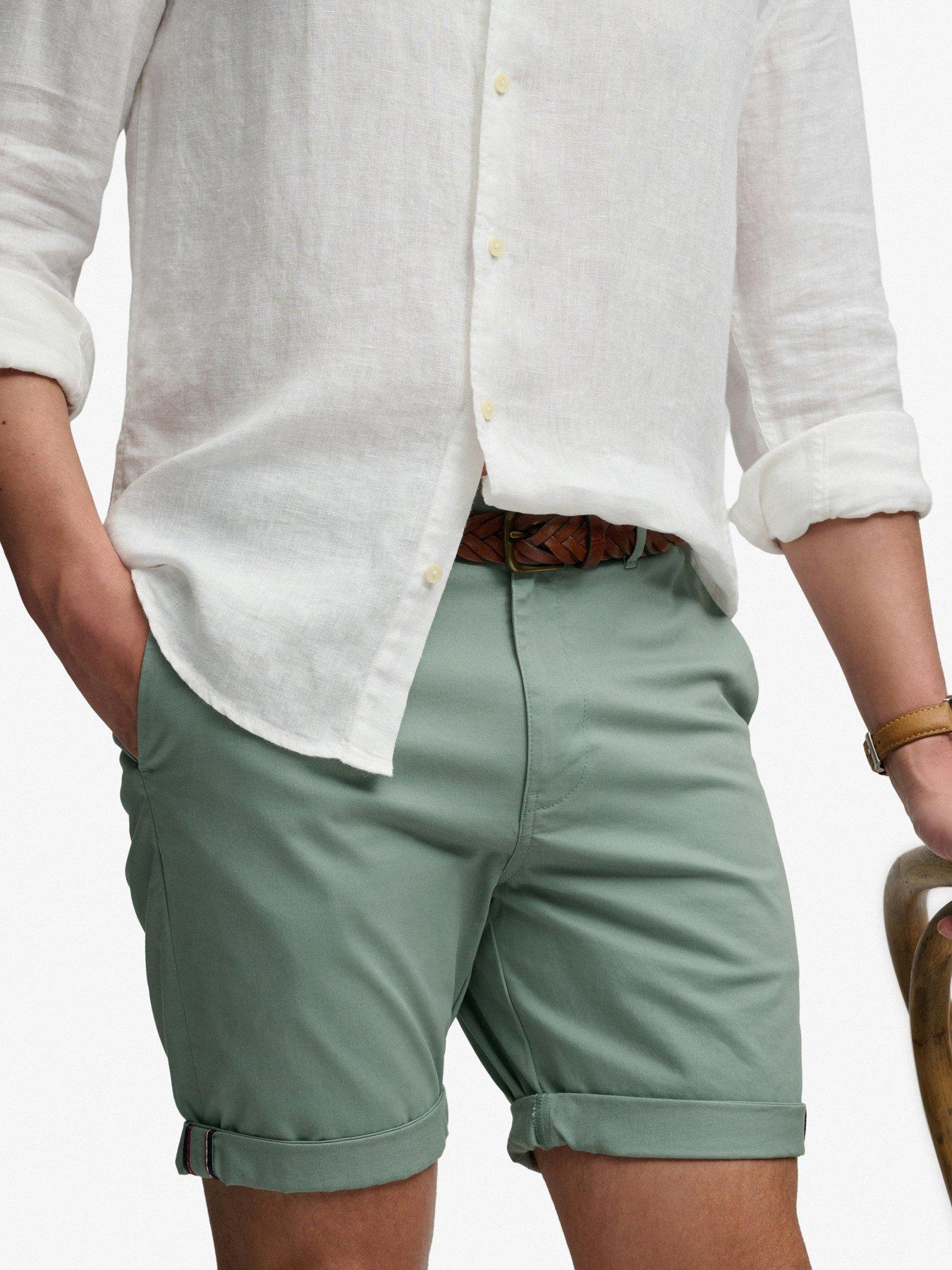 Image 6 of 7 of Superdry Premium Regular Chino Shorts - Green