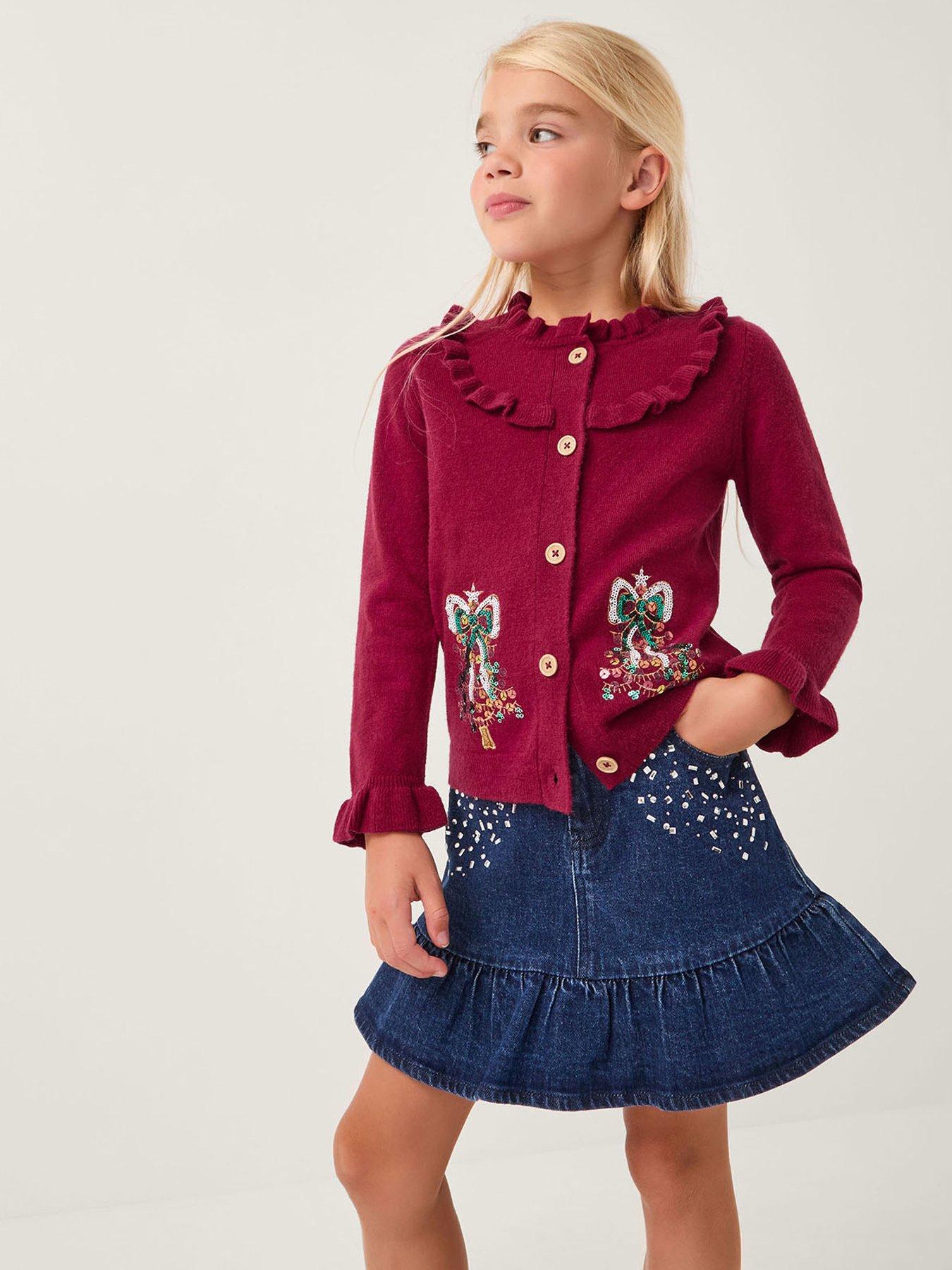 monsoon-girls-christmas-tree-knitted-cardigan-red