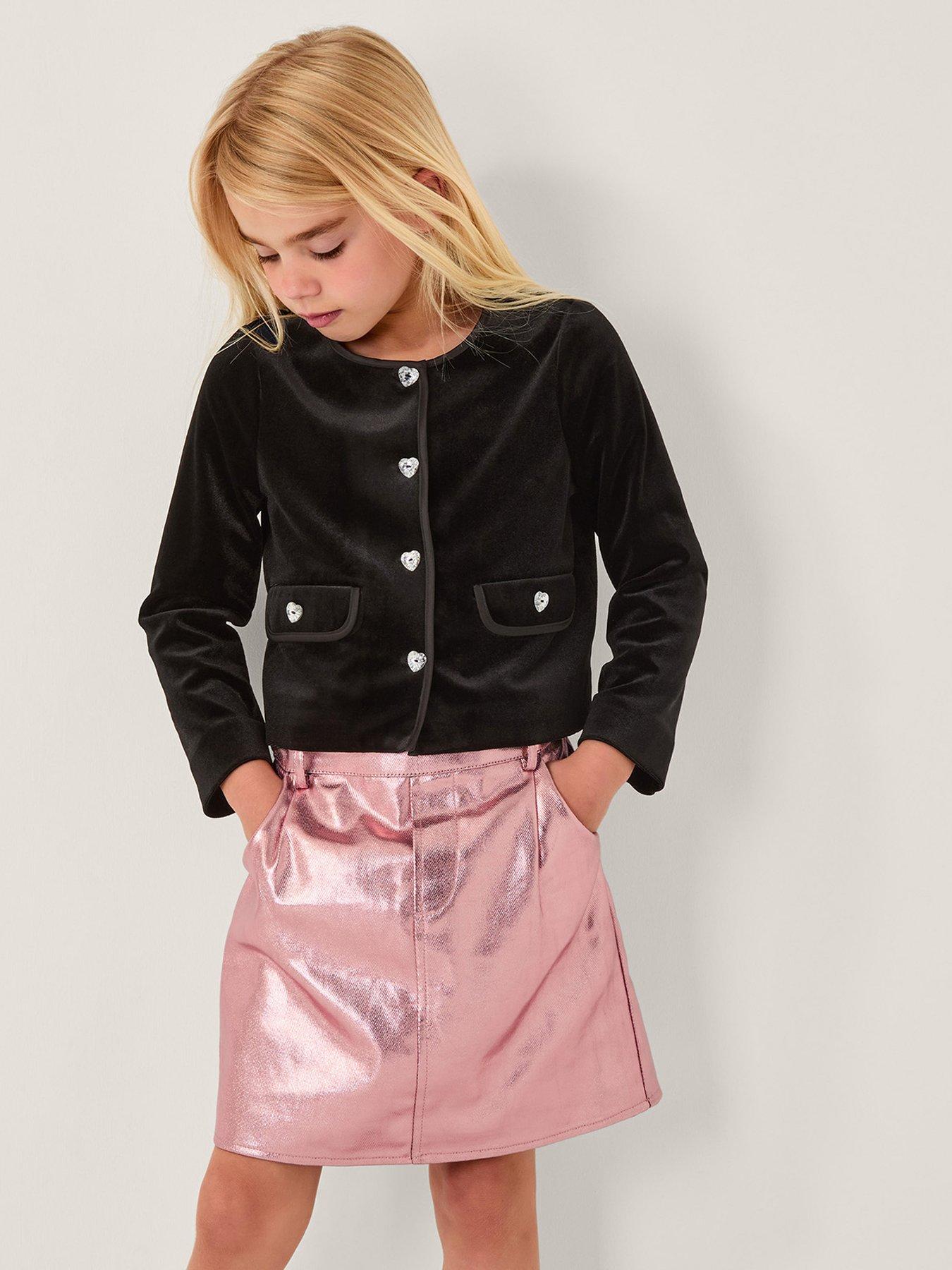 Monsoon Girls Nadine Metallic Skirt - Gold