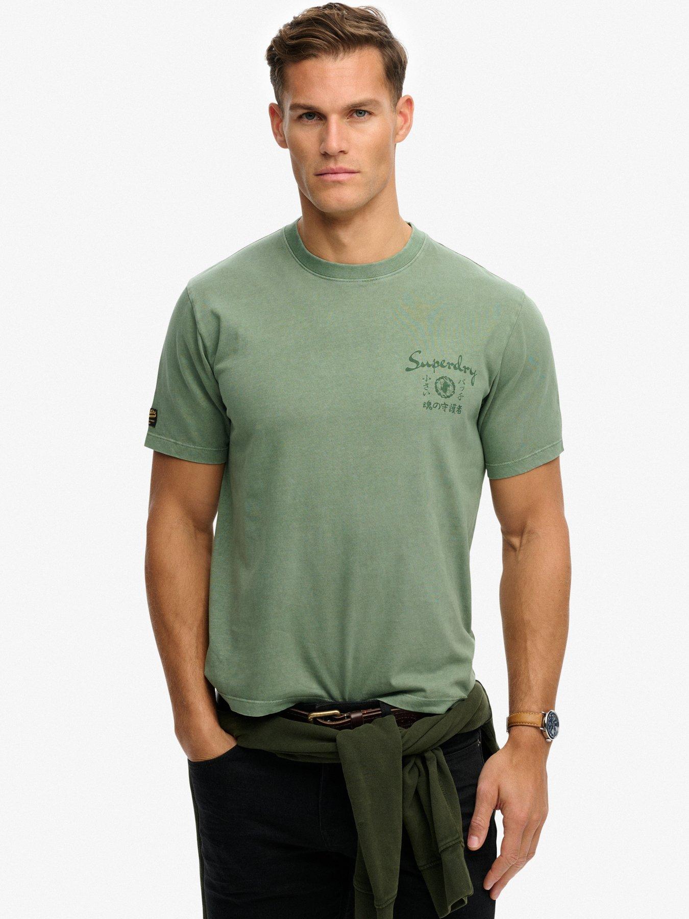 Superdry Tokyo Narrative Loose Fit T-Shirt - Green