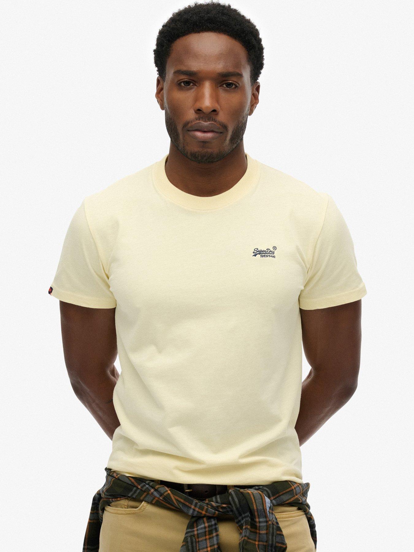 Superdry Organic Cotton Essential Logo T-Shirt - Yellow
