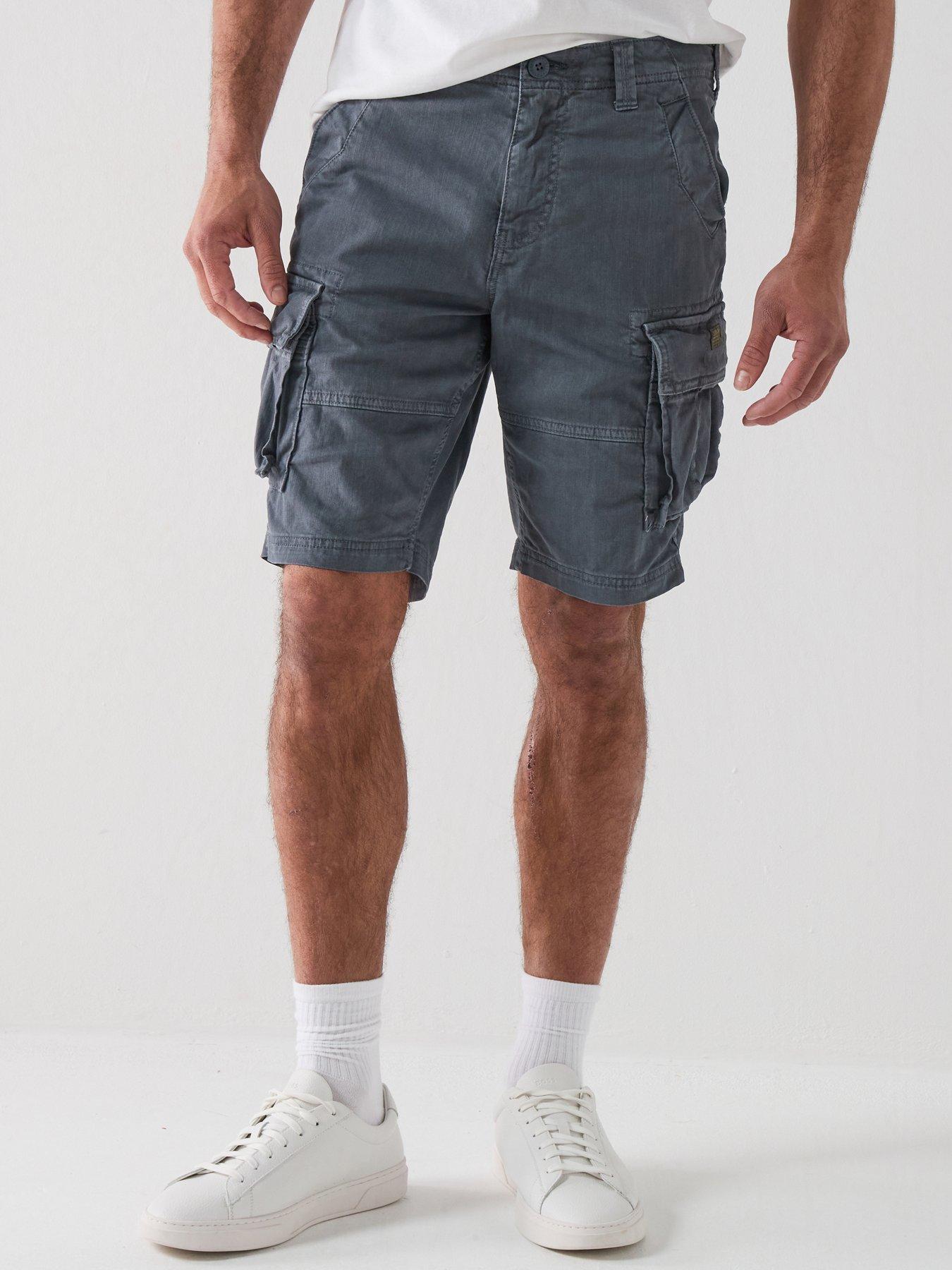 Image 1 of 6 of Superdry Core Cargo Shorts - Dark Grey