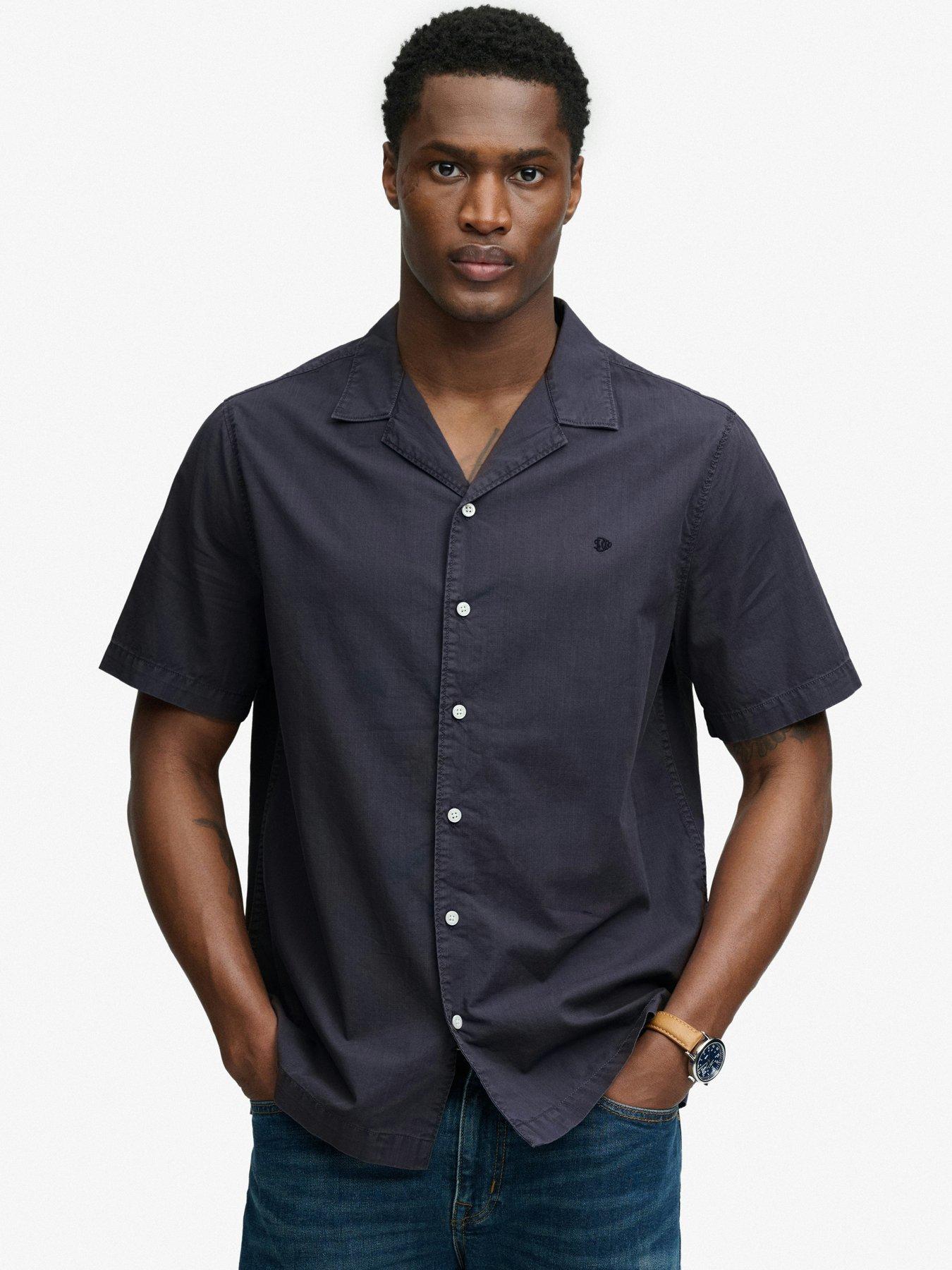 Superdry Superdry Cabana Short Sleeve Shirt - Navy