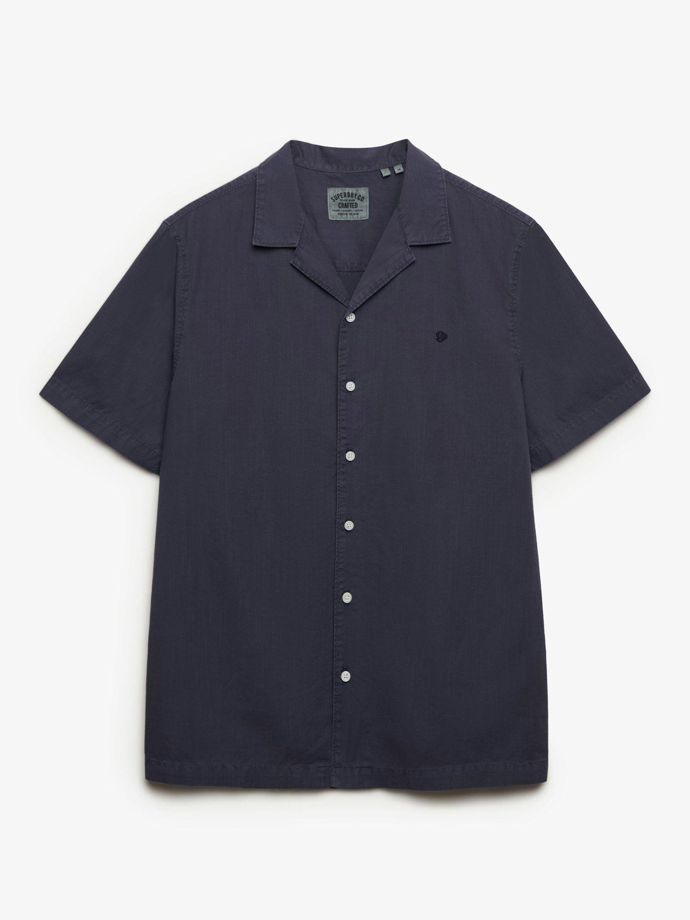Image 5 of 5 of Superdry Cabana Short Sleeve Shirt - Navy