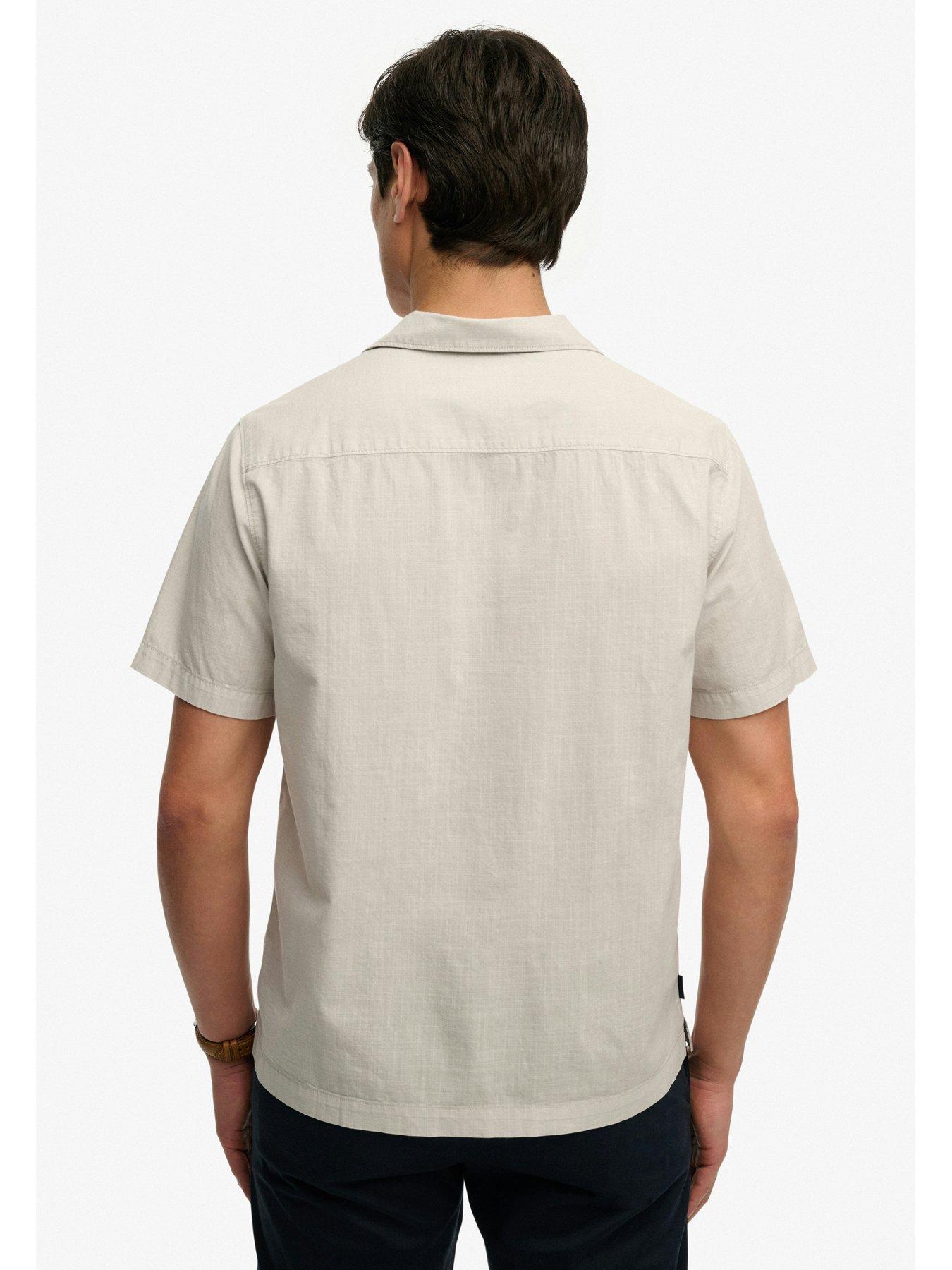 Image 2 of 5 of Superdry Cabana Short Sleeve Shirt - Beige