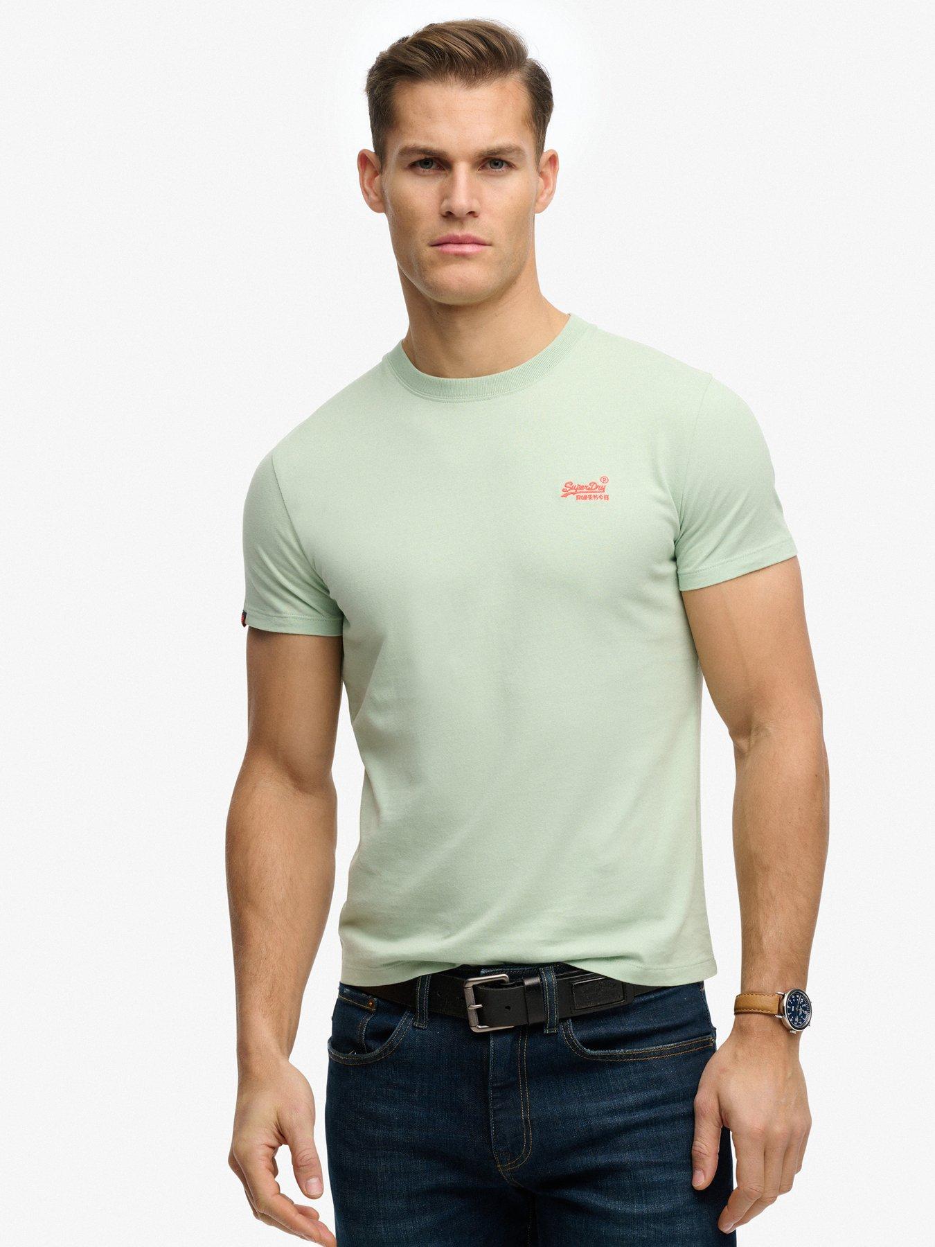 Superdry Organic Cotton Essential Logo T-Shirt - Light Green