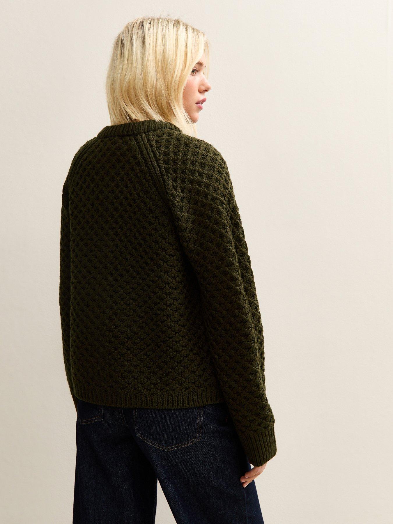 new-look-dark-khaki-chunky-crew-neck-cardiganstillFront