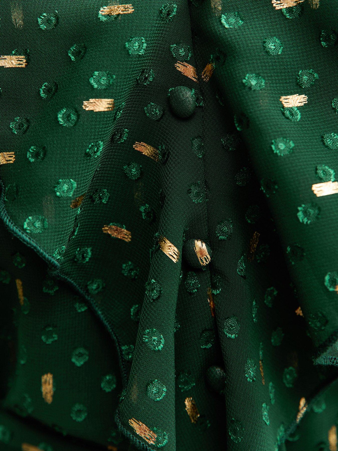 new-look-spot-chiffon-ruffle-mini-dress-greendetail