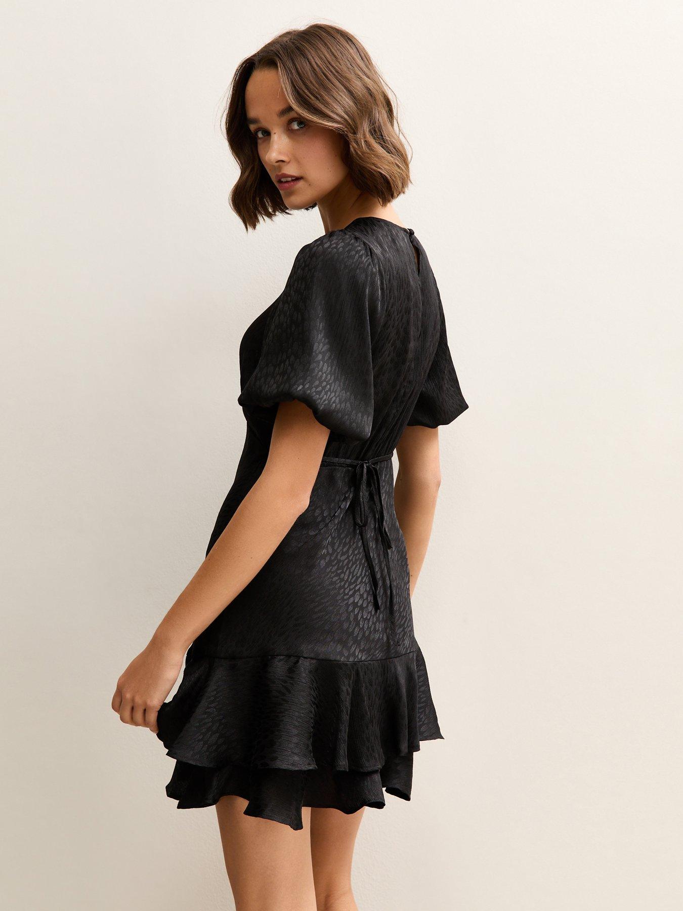 new-look-jacquard-feather-pattern-mini-dress-blackstillFront