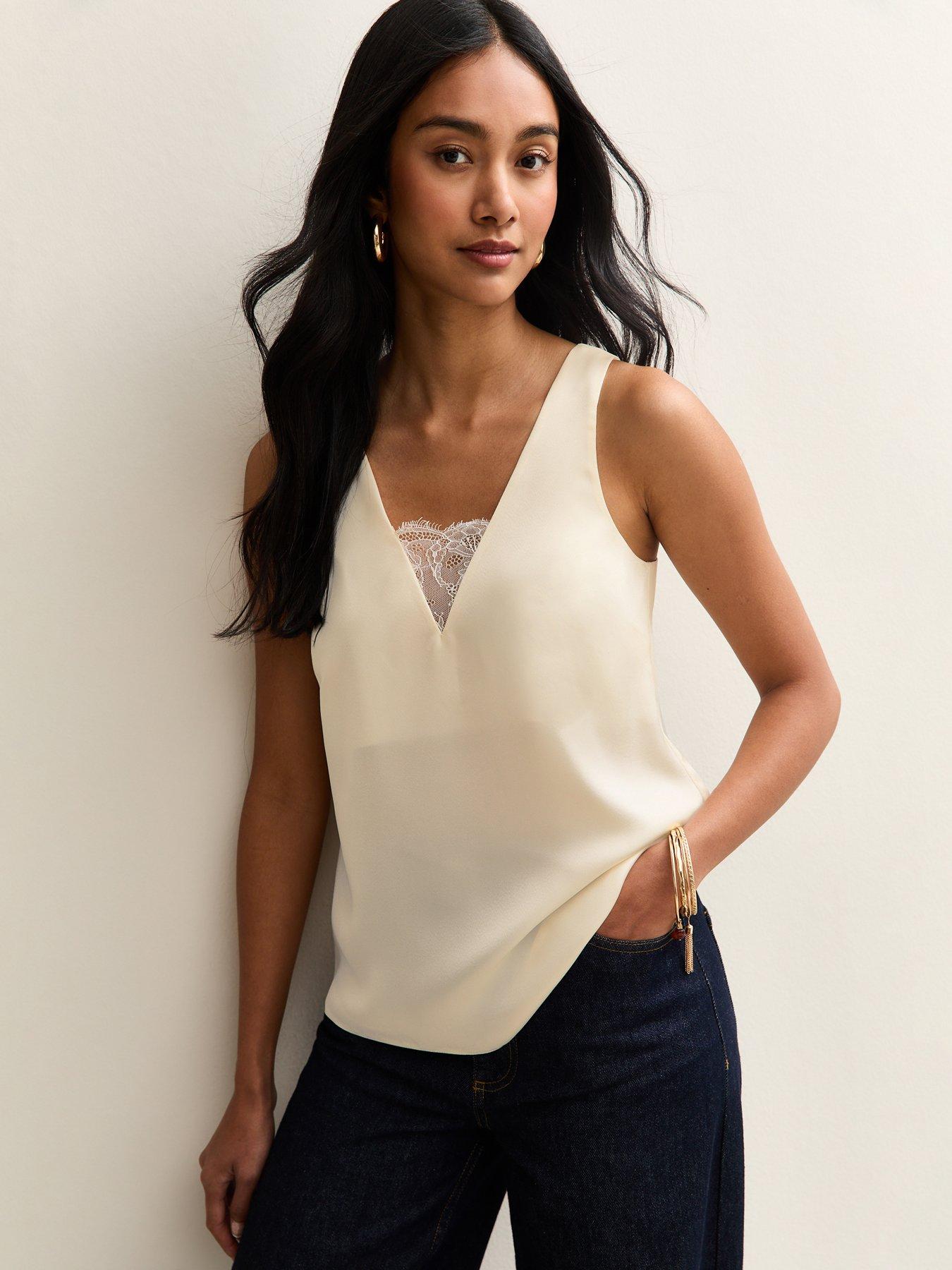 new-look-cream-lace-insert-v-neck-top