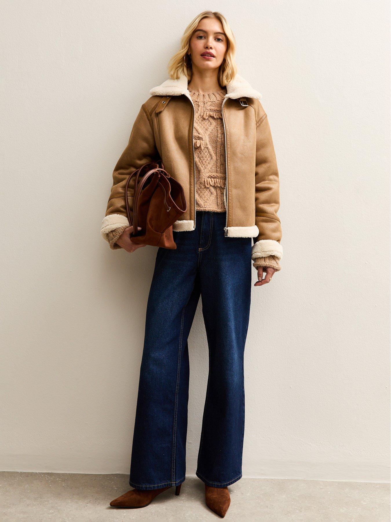 new-look-camel-multi-knit-fringed-jumperback